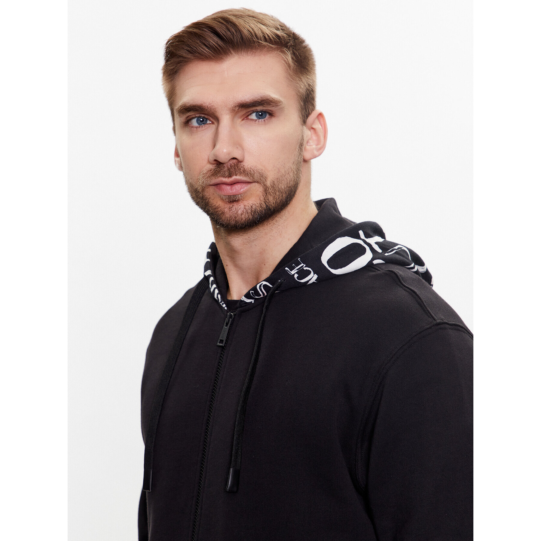 Versace Jeans Couture Суитшърт Logo 74GAI3Z2 Черен Regular Fit - Pepit.bg
