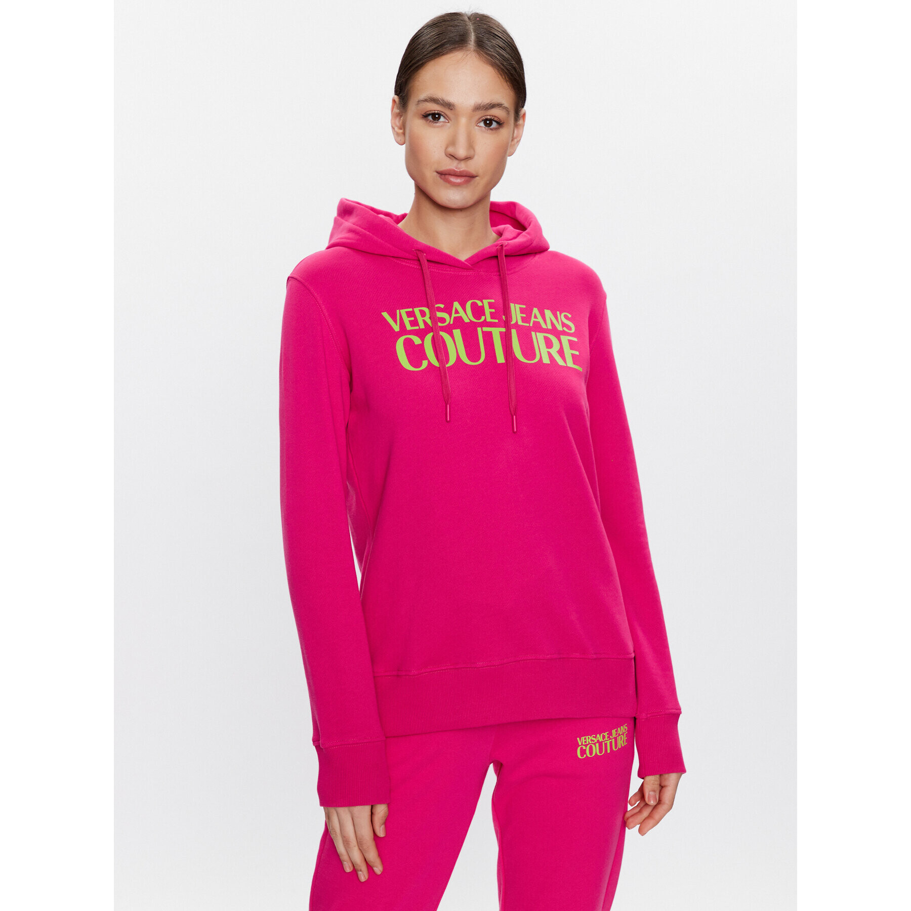 Versace Jeans Couture Суитшърт Logo 74HAIT03 Розов Regular Fit - Pepit.bg