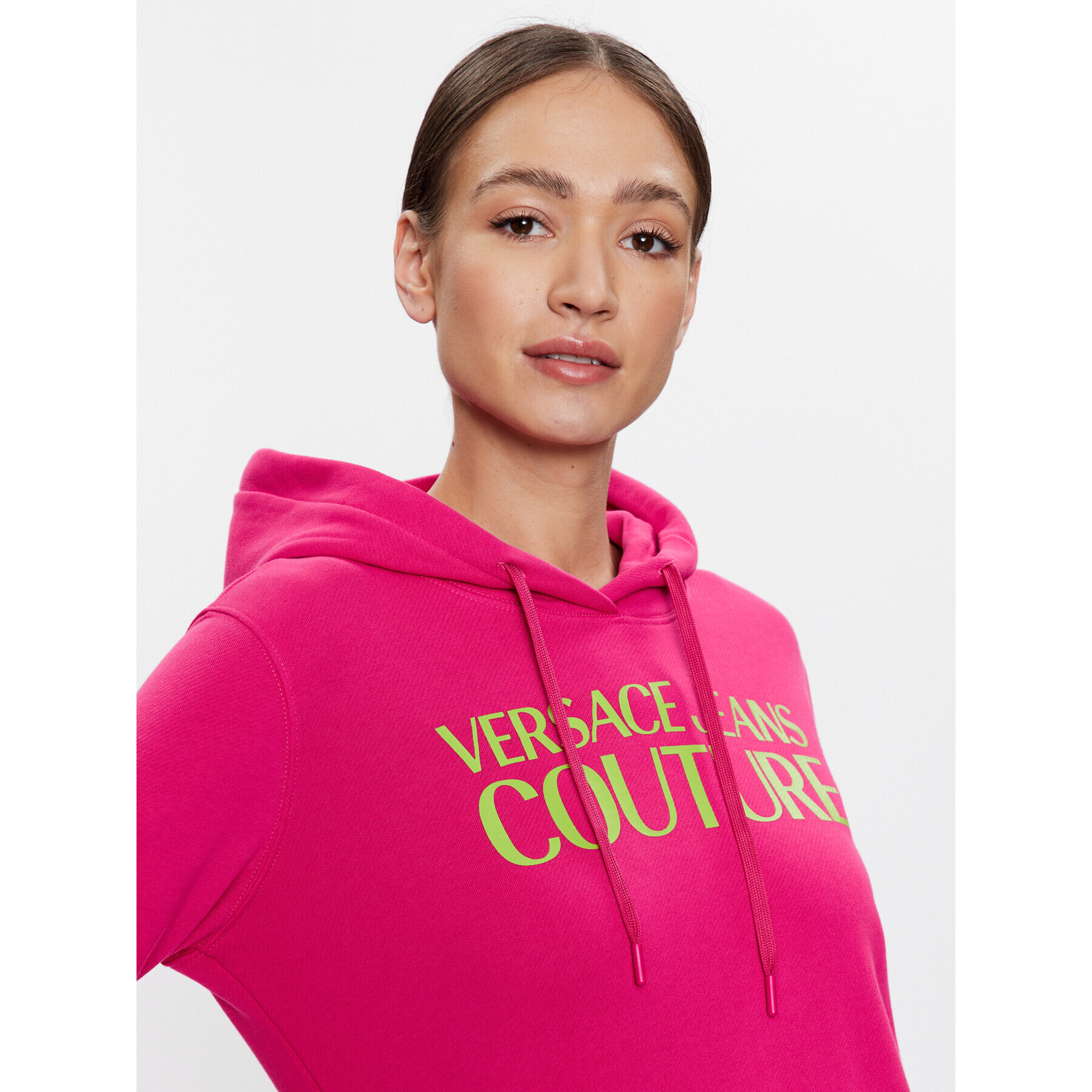 Versace Jeans Couture Суитшърт Logo 74HAIT03 Розов Regular Fit - Pepit.bg