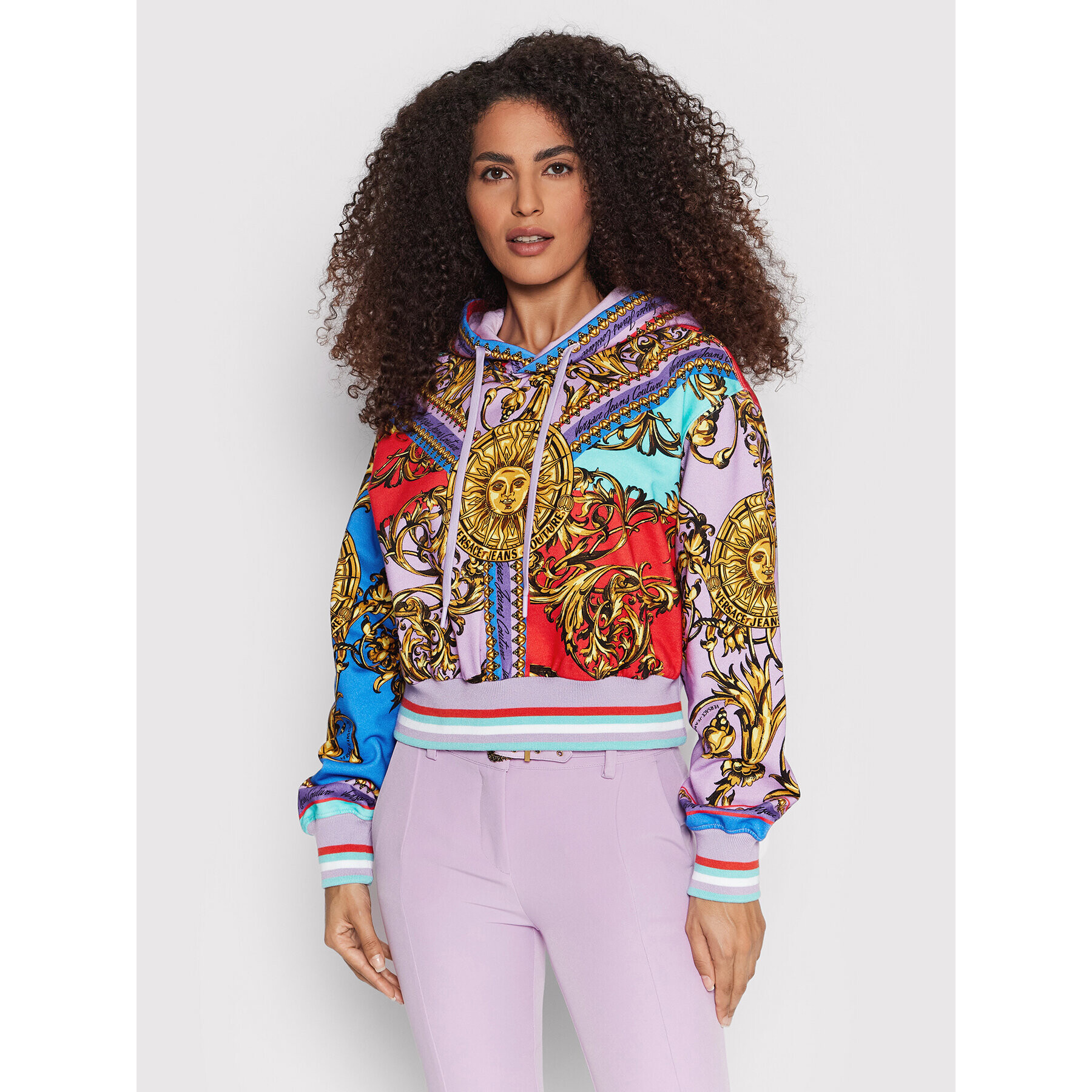 Versace Jeans Couture Суитшърт Placed 72HAI3A4 Цветен Regular Fit - Pepit.bg
