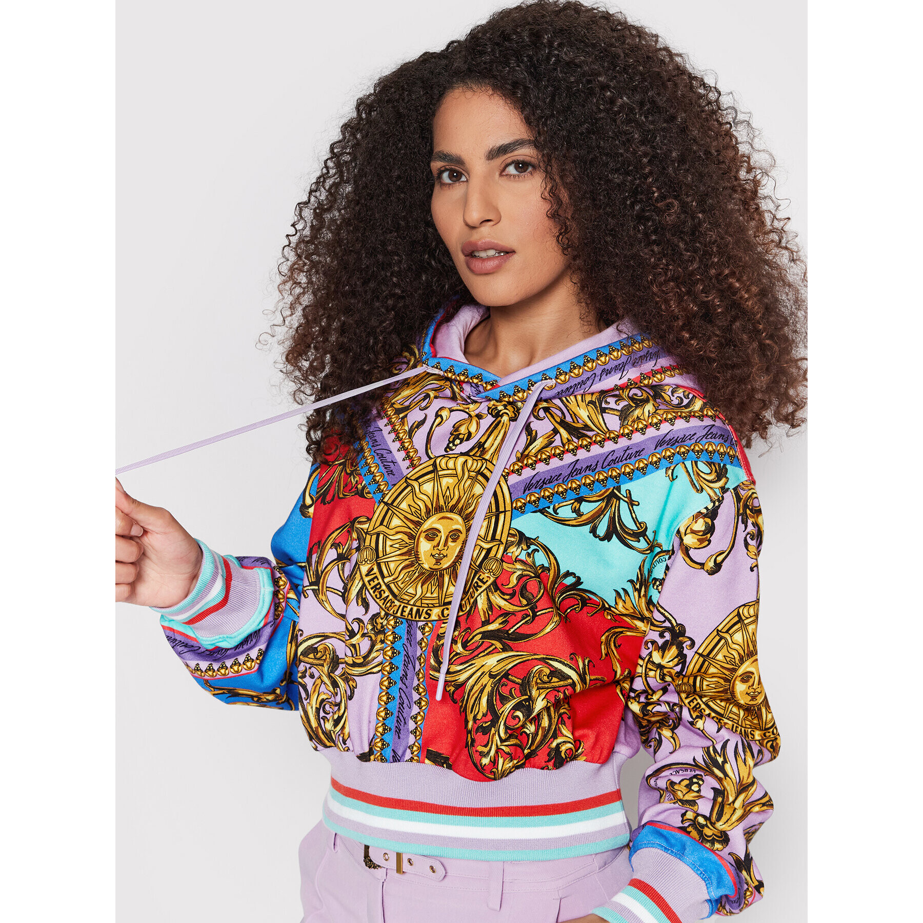 Versace Jeans Couture Суитшърт Placed 72HAI3A4 Цветен Regular Fit - Pepit.bg