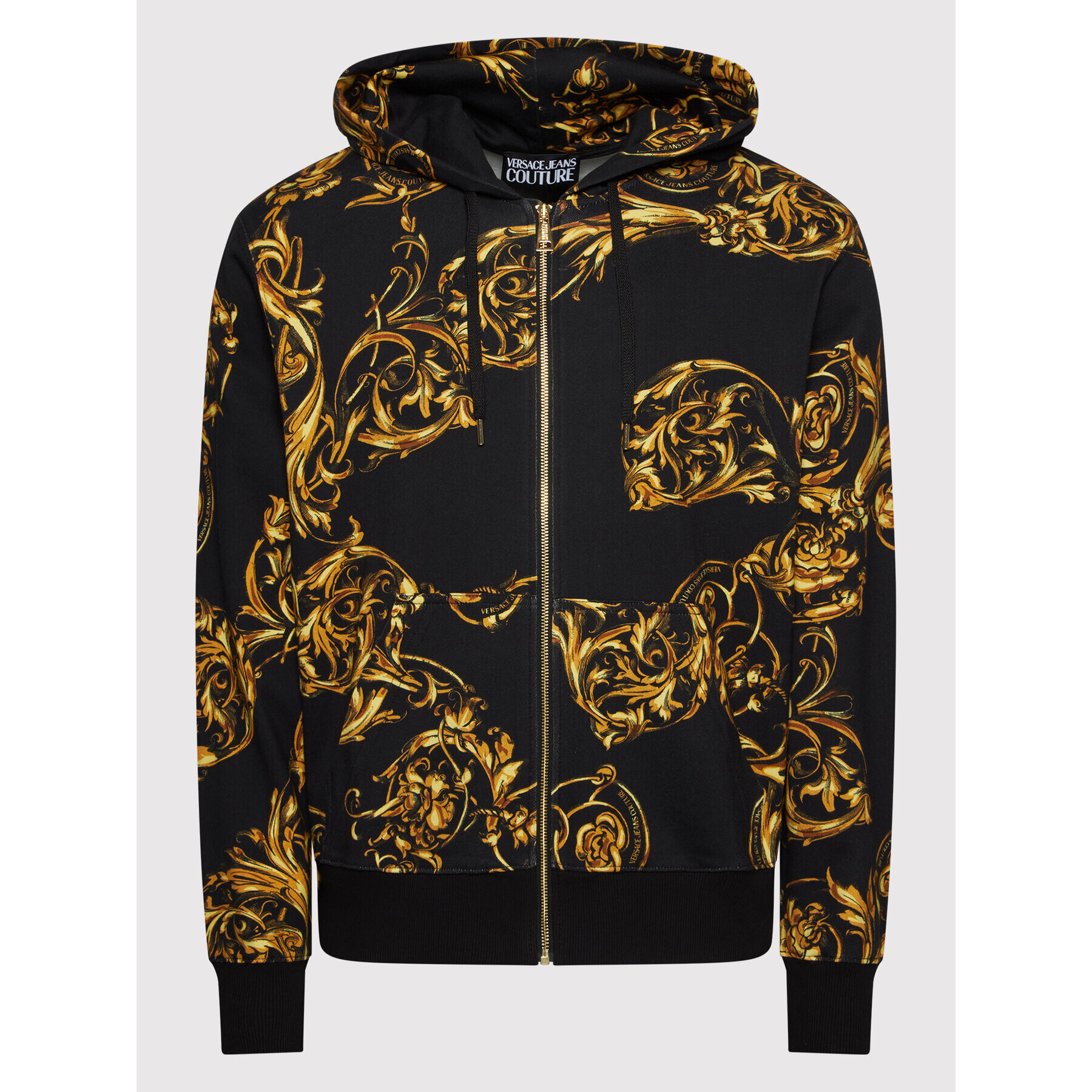 Versace Jeans Couture Суитшърт Print Garland 72GAI3Z0 Черен Regular Fit - Pepit.bg