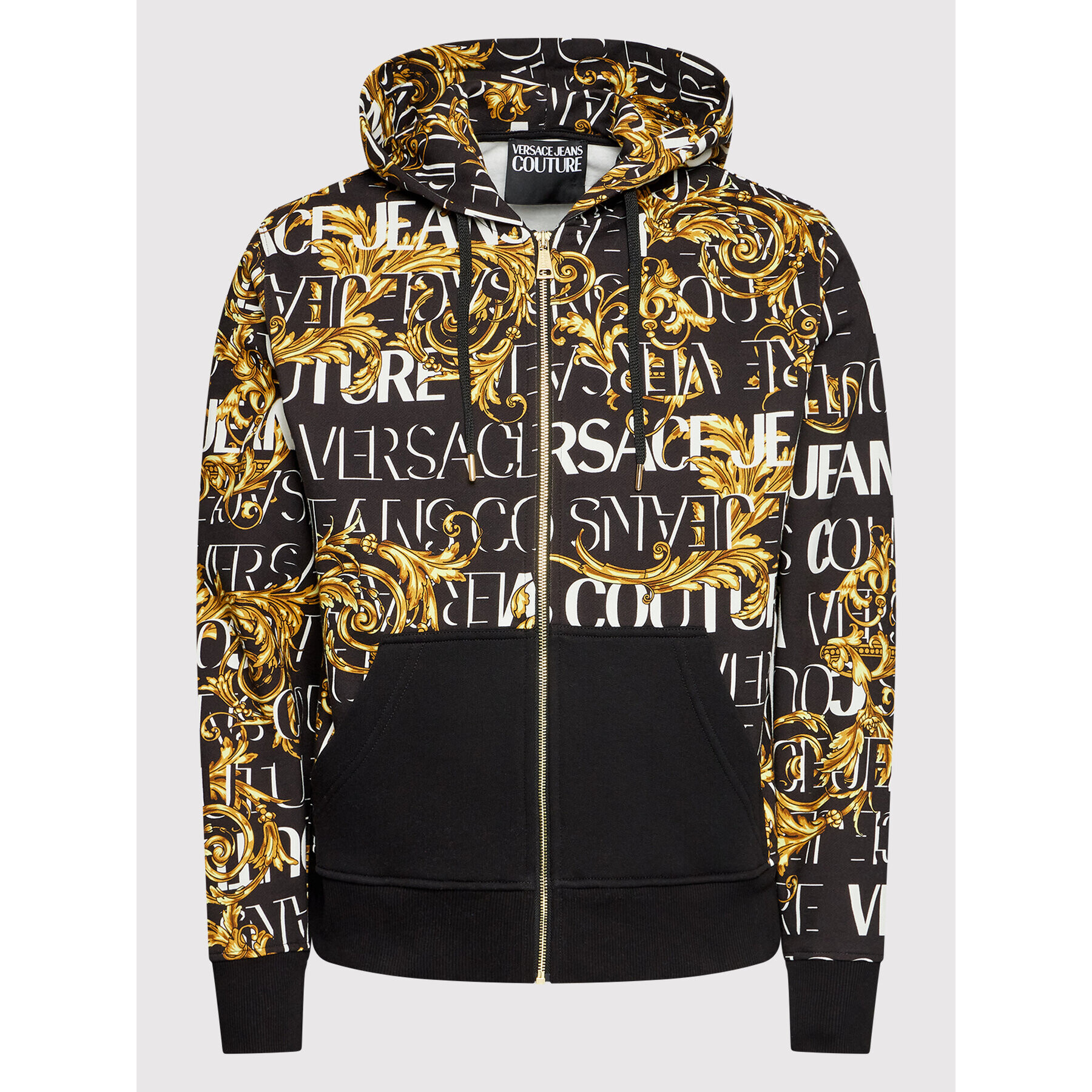 Versace Jeans Couture Суитшърт Print Garland 73GAI3Z0 Черен Regular Fit - Pepit.bg