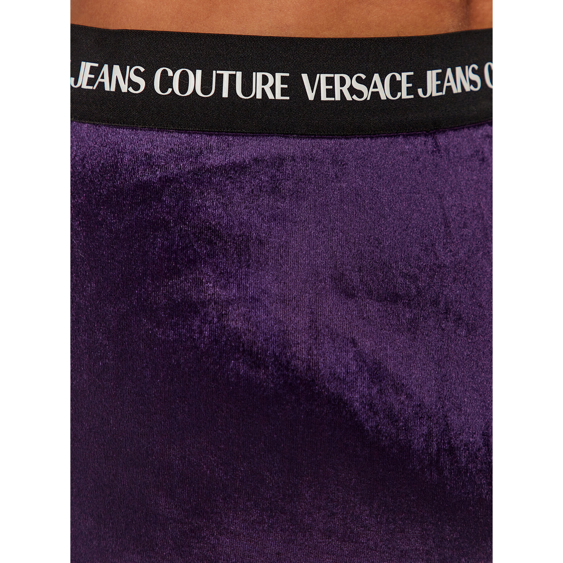 Versace Jeans Couture Текстилни панталони 75HAC1A7 Виолетов Flared Leg - Pepit.bg