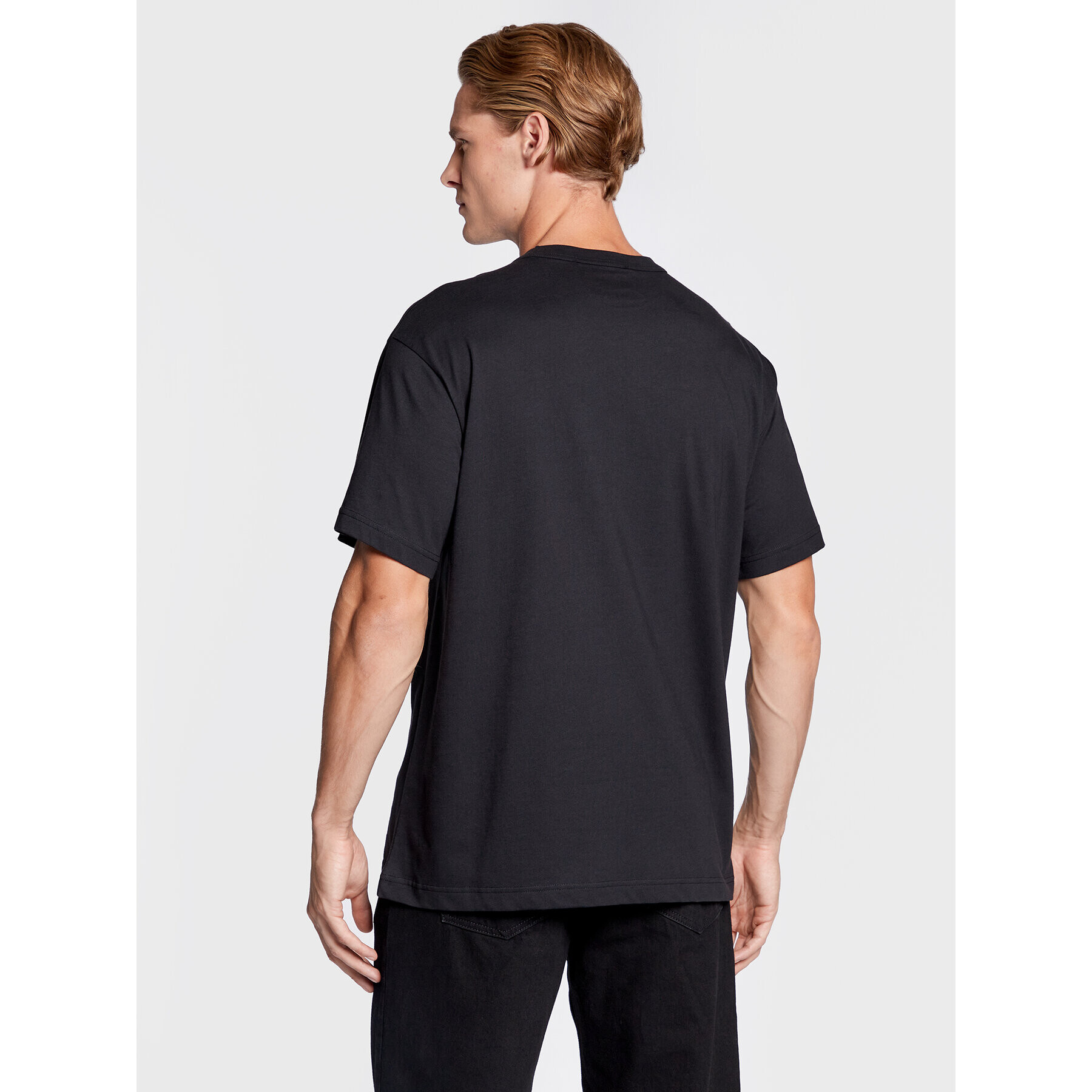 Versace Jeans Couture Тишърт 73GAHP02 Черен Regular Fit - Pepit.bg