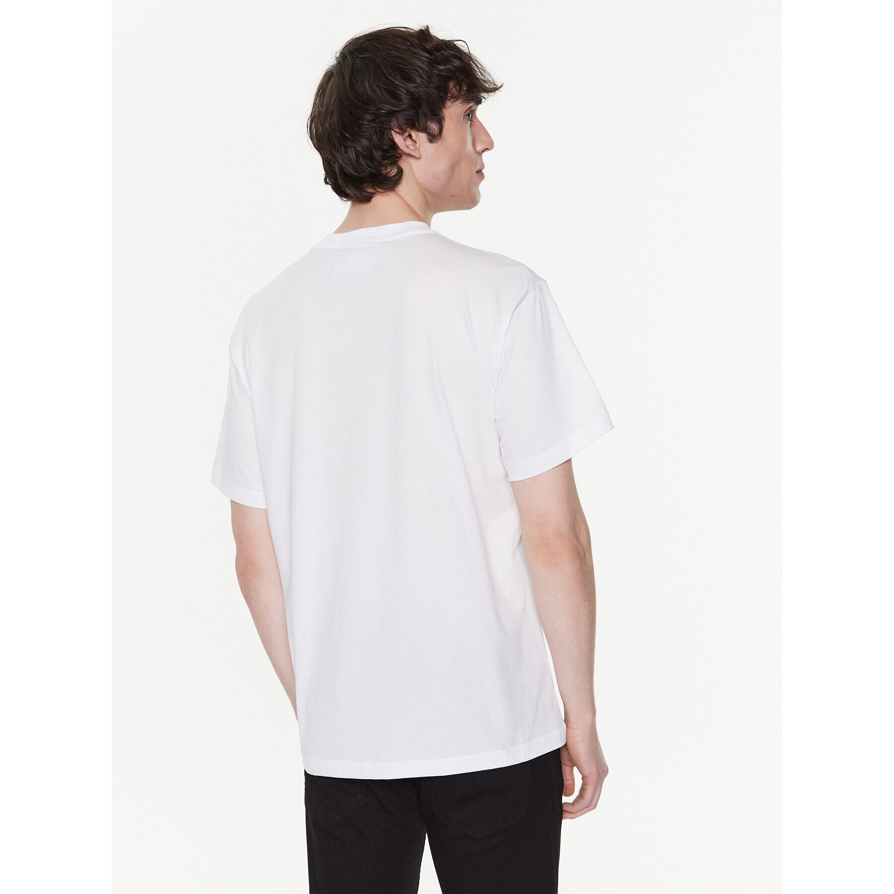 Versace Jeans Couture Тишърт 74GAH617 Бял Regular Fit - Pepit.bg