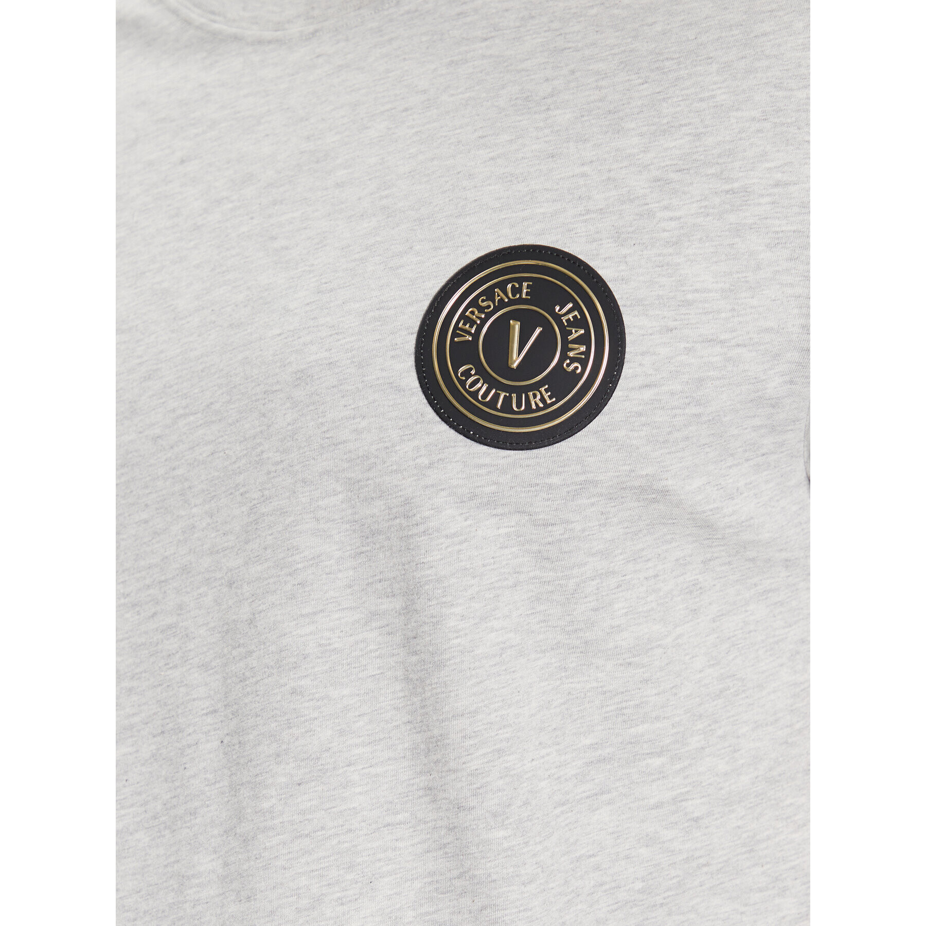 Versace Jeans Couture Тишърт 74GAHY01 Сив Regular Fit - Pepit.bg