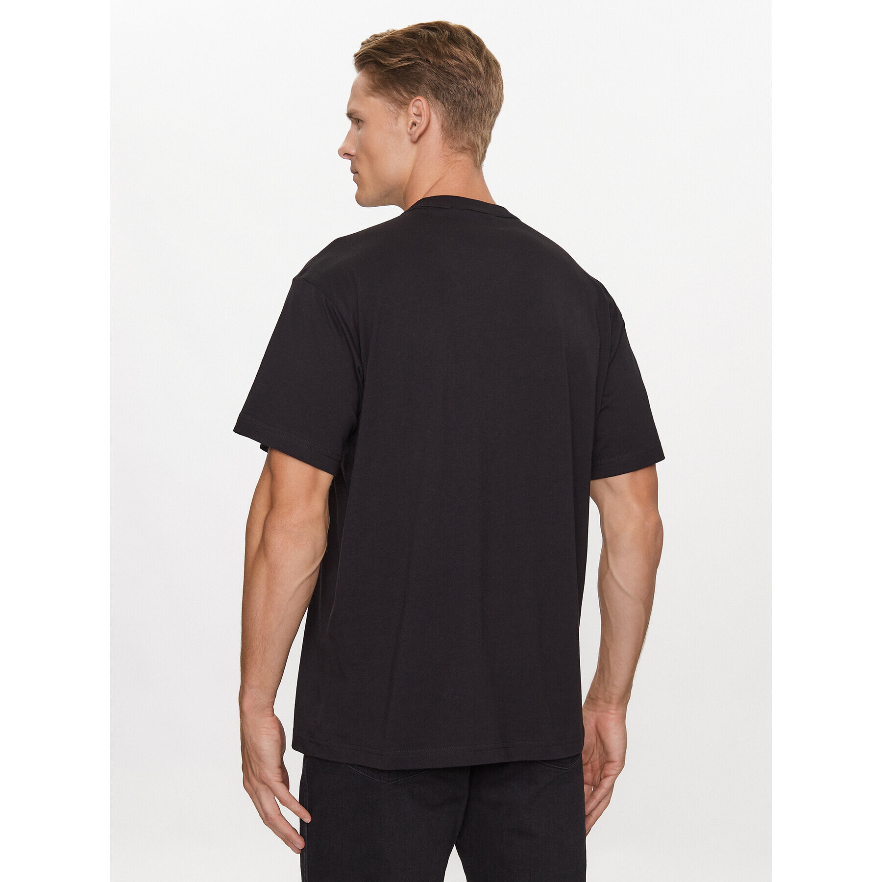 Versace Jeans Couture Тишърт 75GAHG07 Черен Regular Fit - Pepit.bg