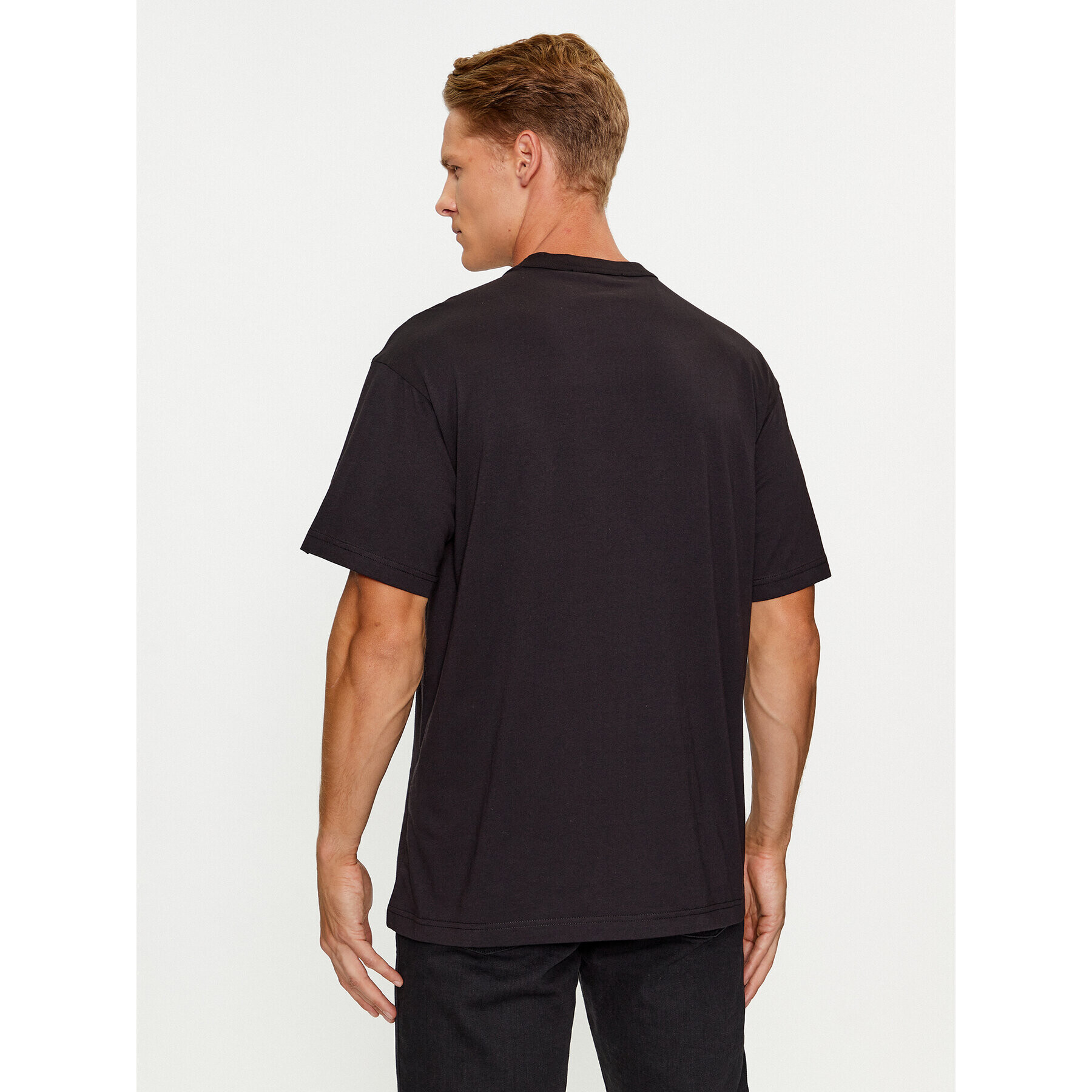 Versace Jeans Couture Тишърт 75GAHT05 Черен Regular Fit - Pepit.bg