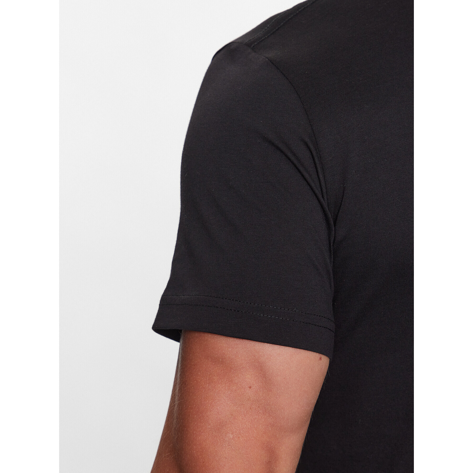 Versace Jeans Couture Тишърт 75GAHT12 Черен Regular Fit - Pepit.bg