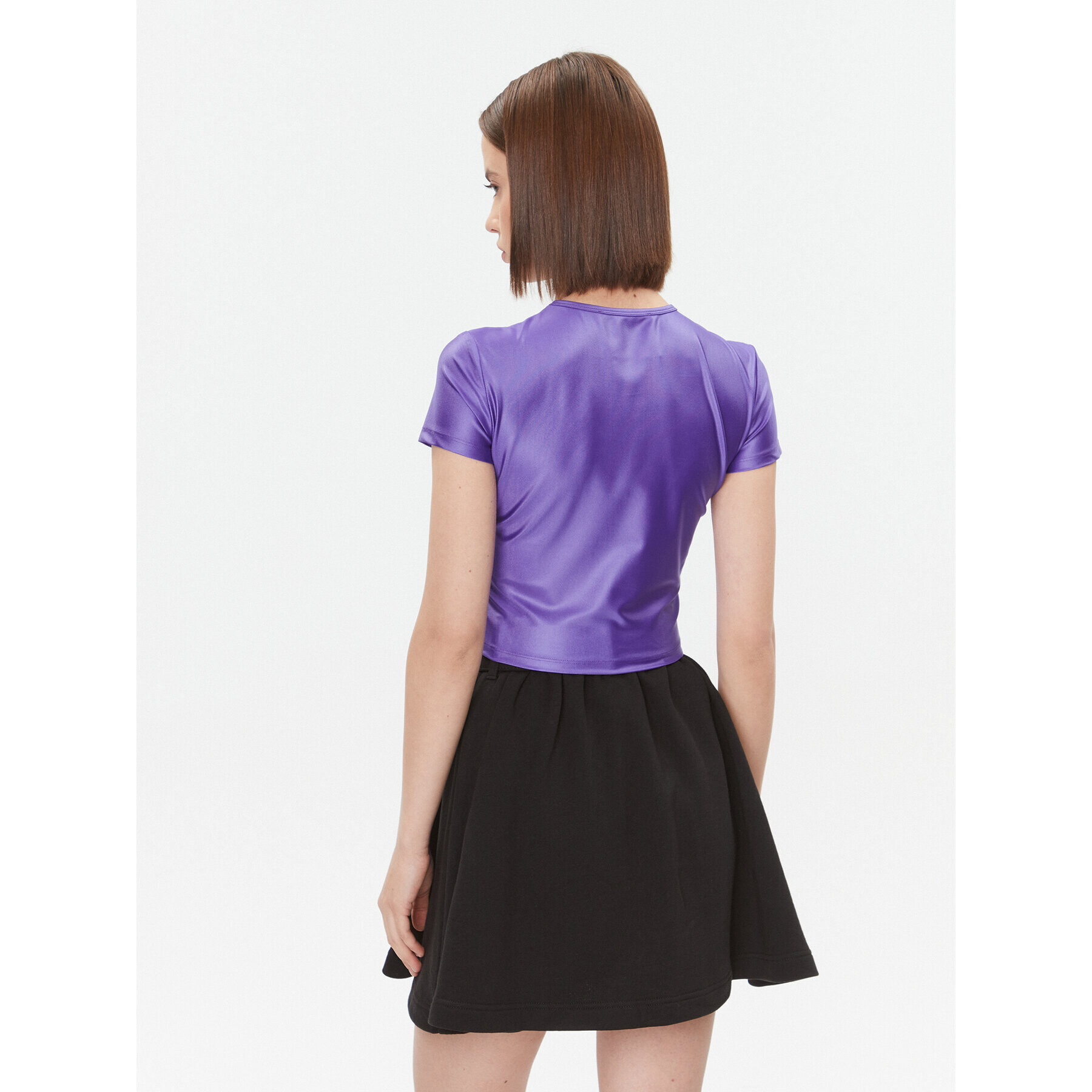 Versace Jeans Couture Тишърт 75HAH602 Виолетов Slim Fit - Pepit.bg