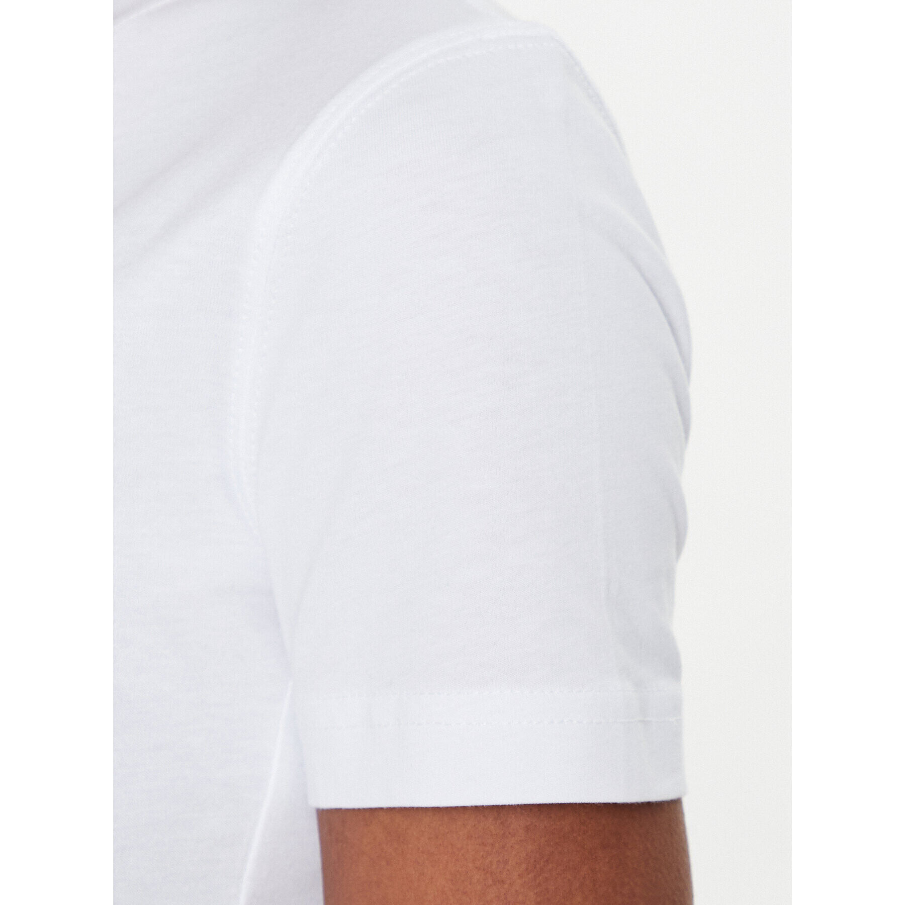 Versace Jeans Couture Тишърт Logo 74HAHT03 Бял Regular Fit - Pepit.bg