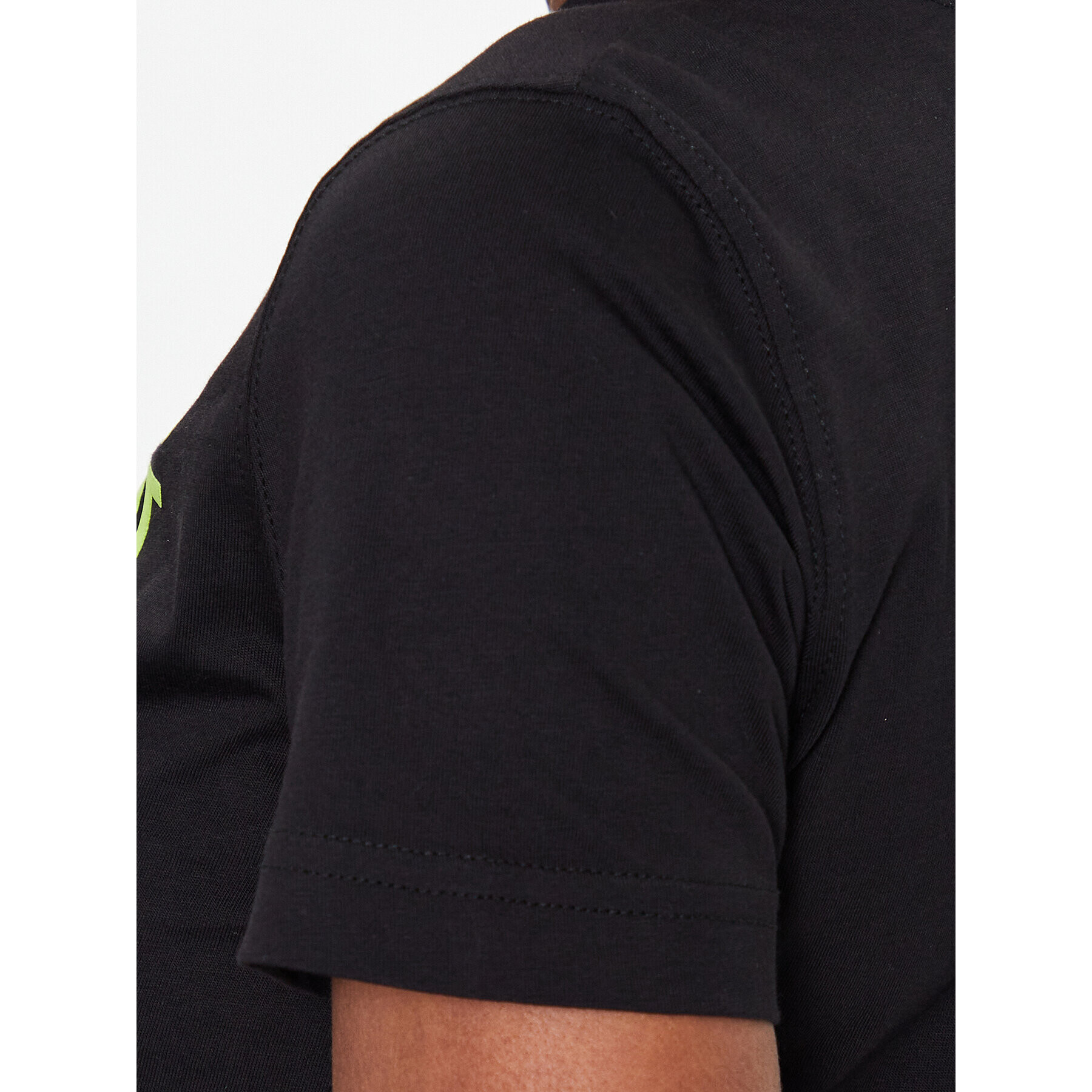 Versace Jeans Couture Тишърт Logo 74HAHT03 Черен Regular Fit - Pepit.bg