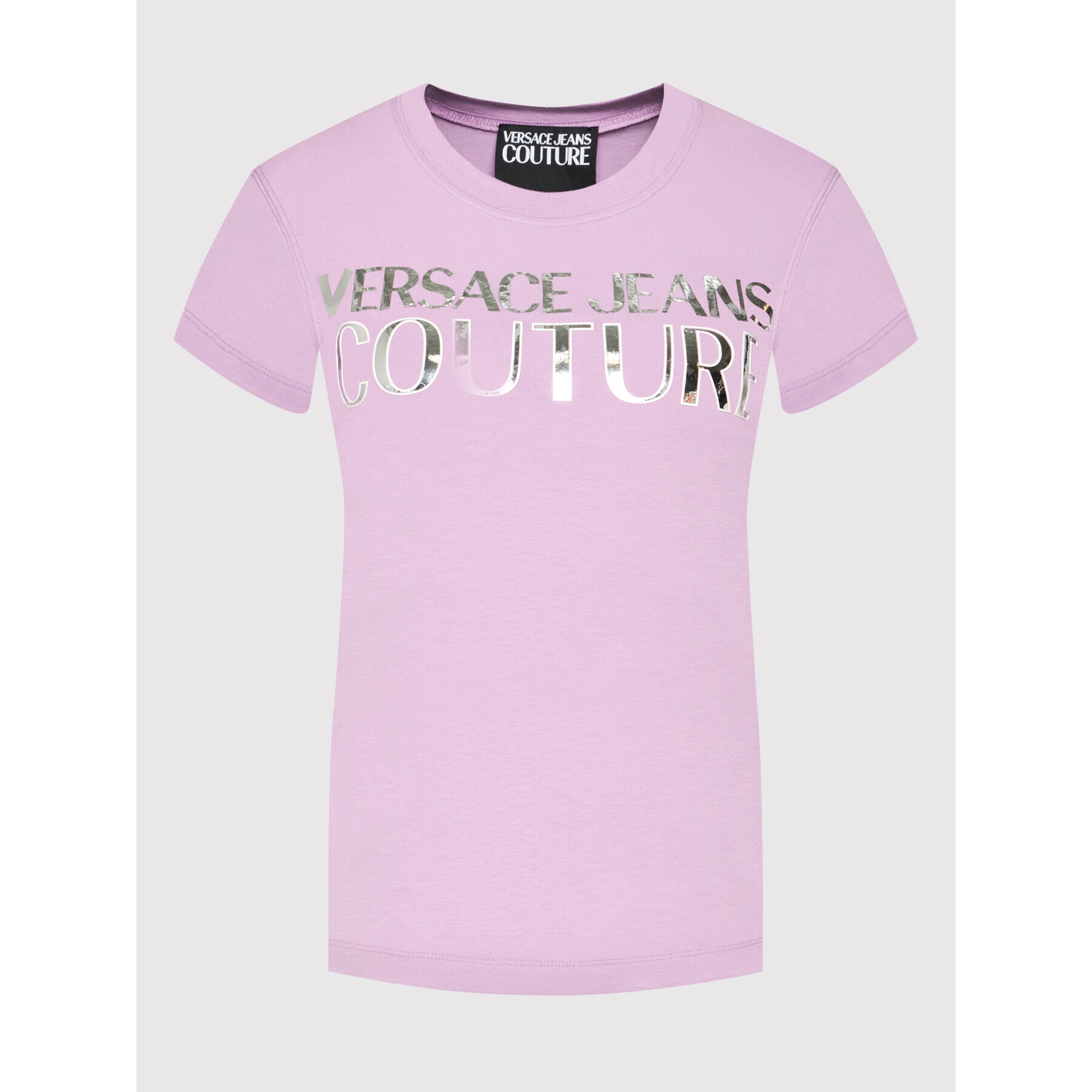 Versace Jeans Couture Versace Jeans Тишърт Mirror 72HAHG01 Виолетов Regular Fit - Pepit.bg