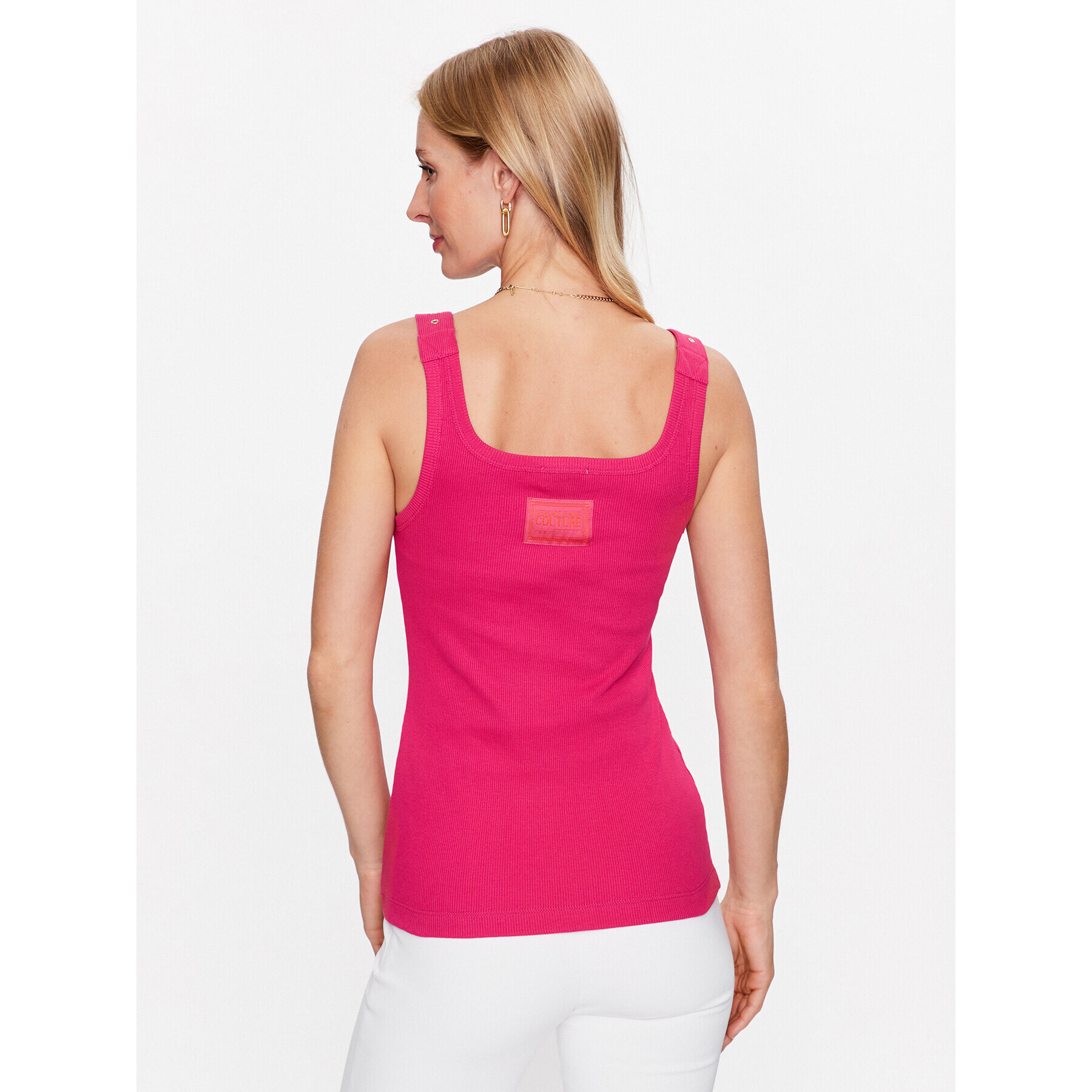 Versace Jeans Couture топ 74HAM619 Виолетов Regular Fit - Pepit.bg