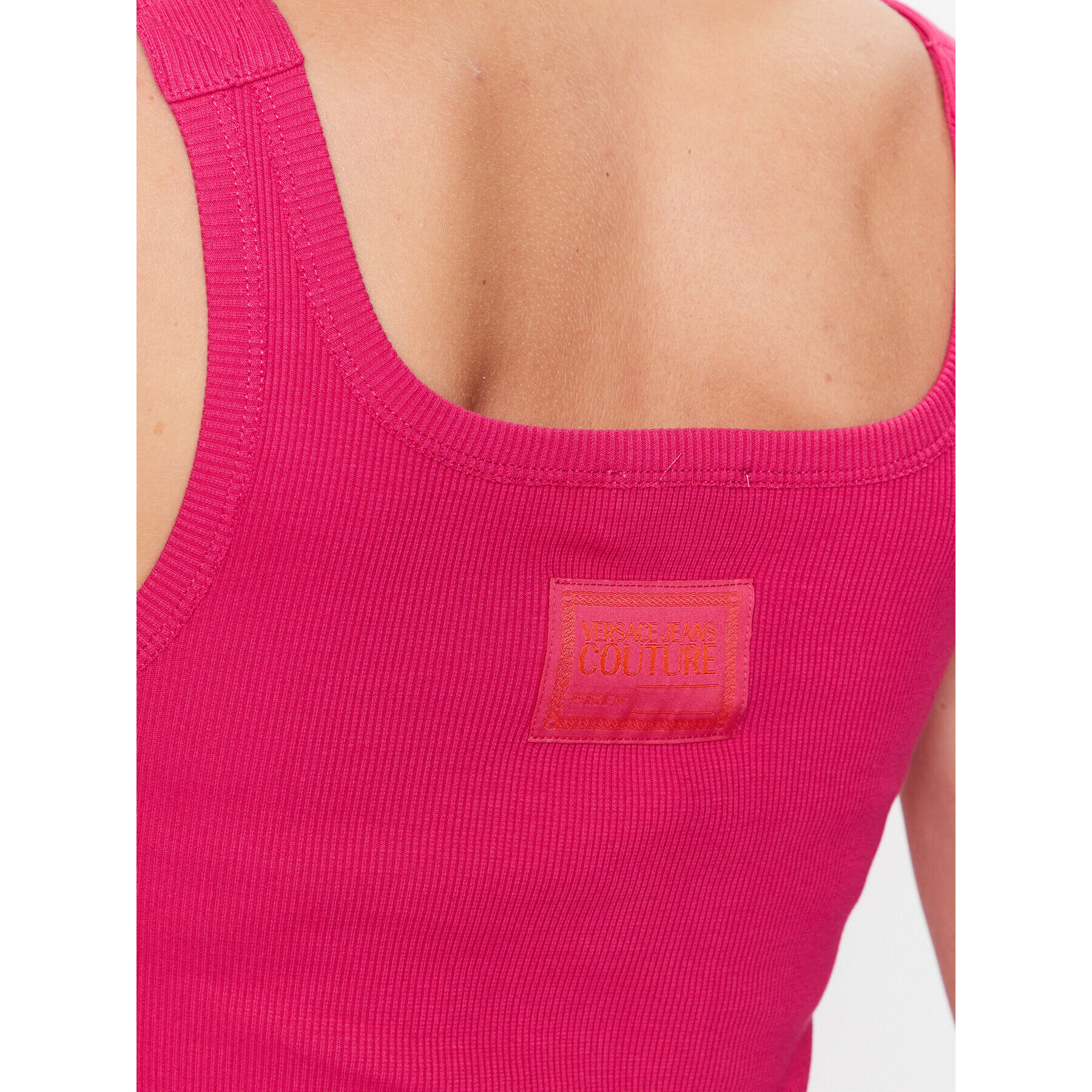 Versace Jeans Couture топ 74HAM619 Виолетов Regular Fit - Pepit.bg