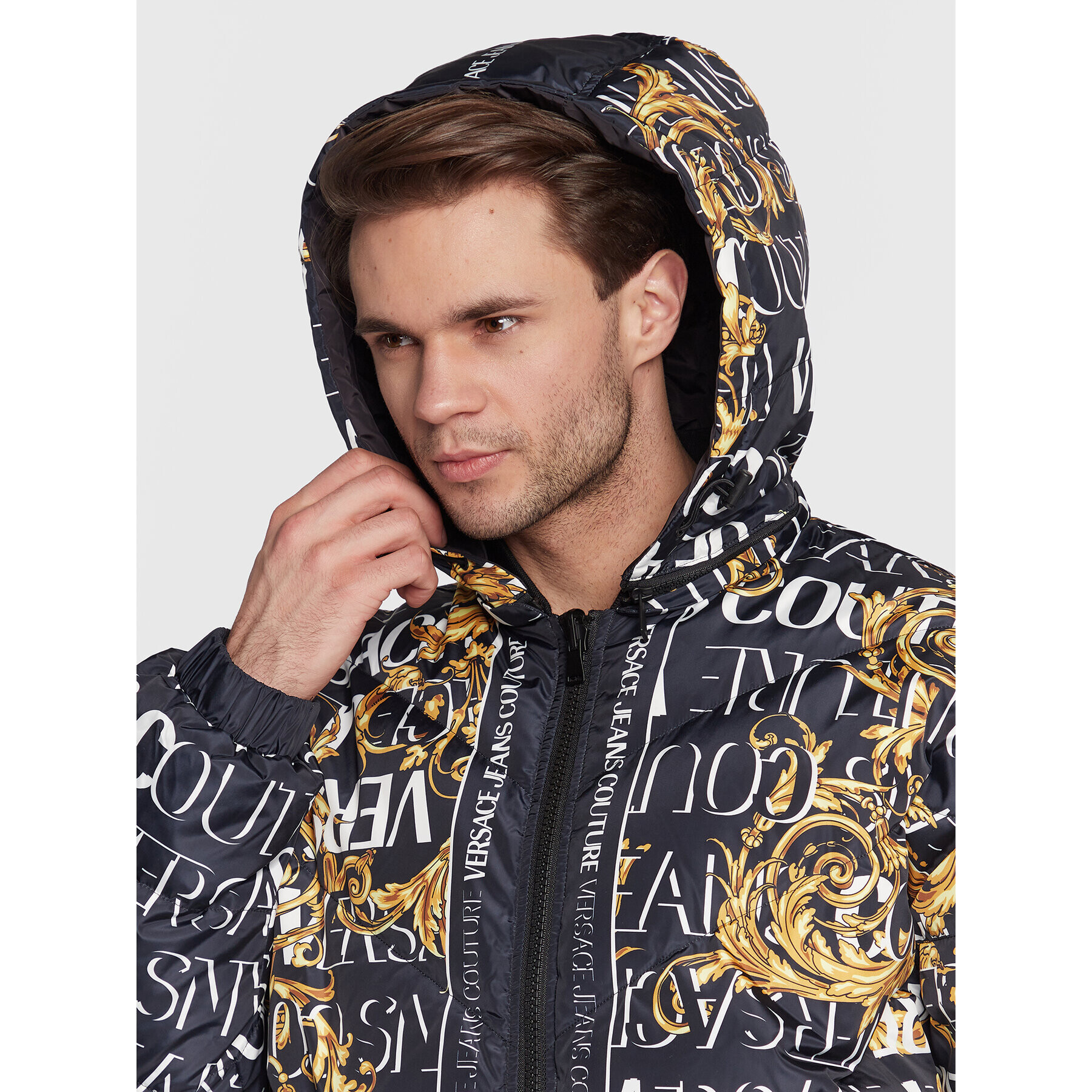 Versace Jeans Couture Зимно яке 73GAU416 Черен Regular Fit - Pepit.bg
