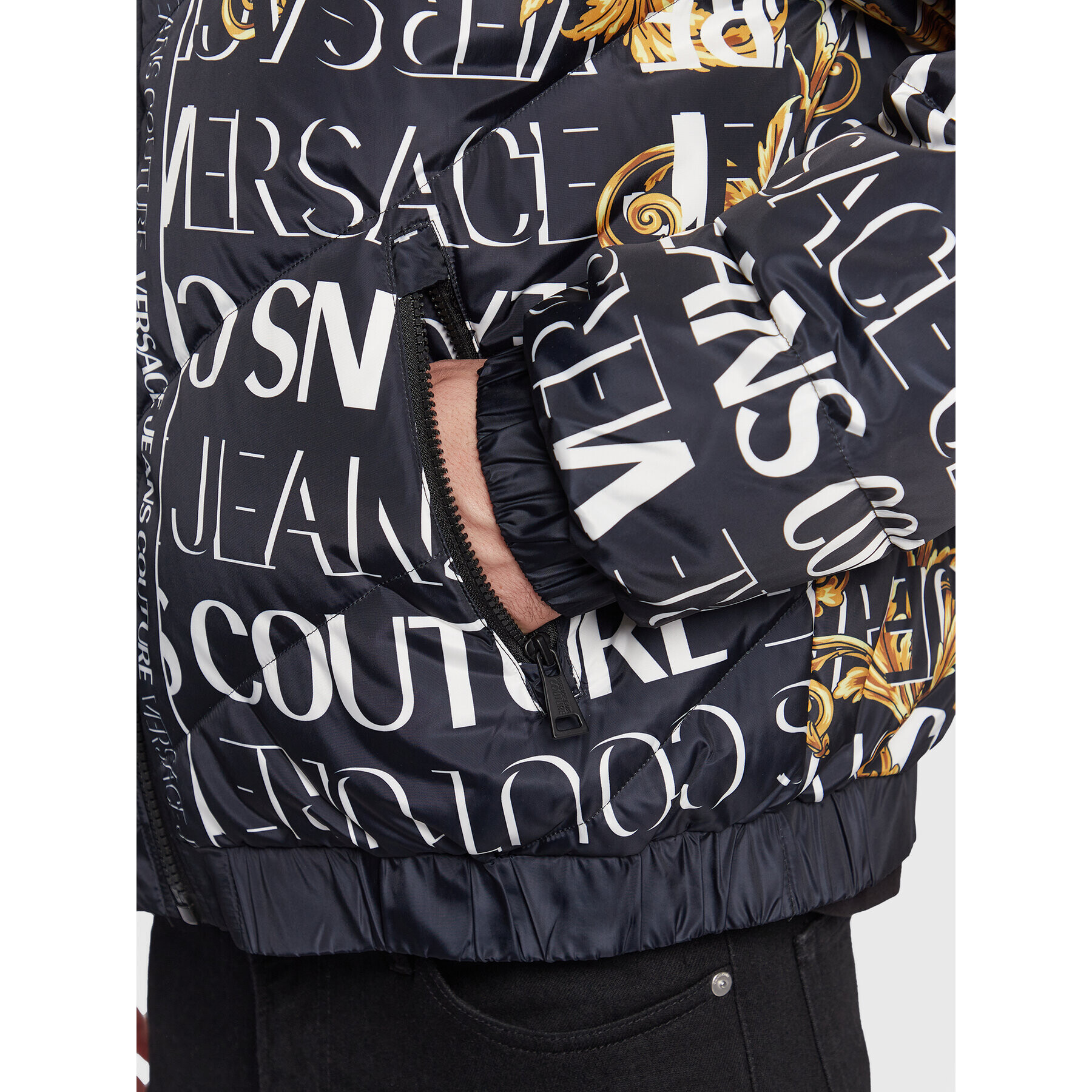 Versace Jeans Couture Зимно яке 73GAU416 Черен Regular Fit - Pepit.bg