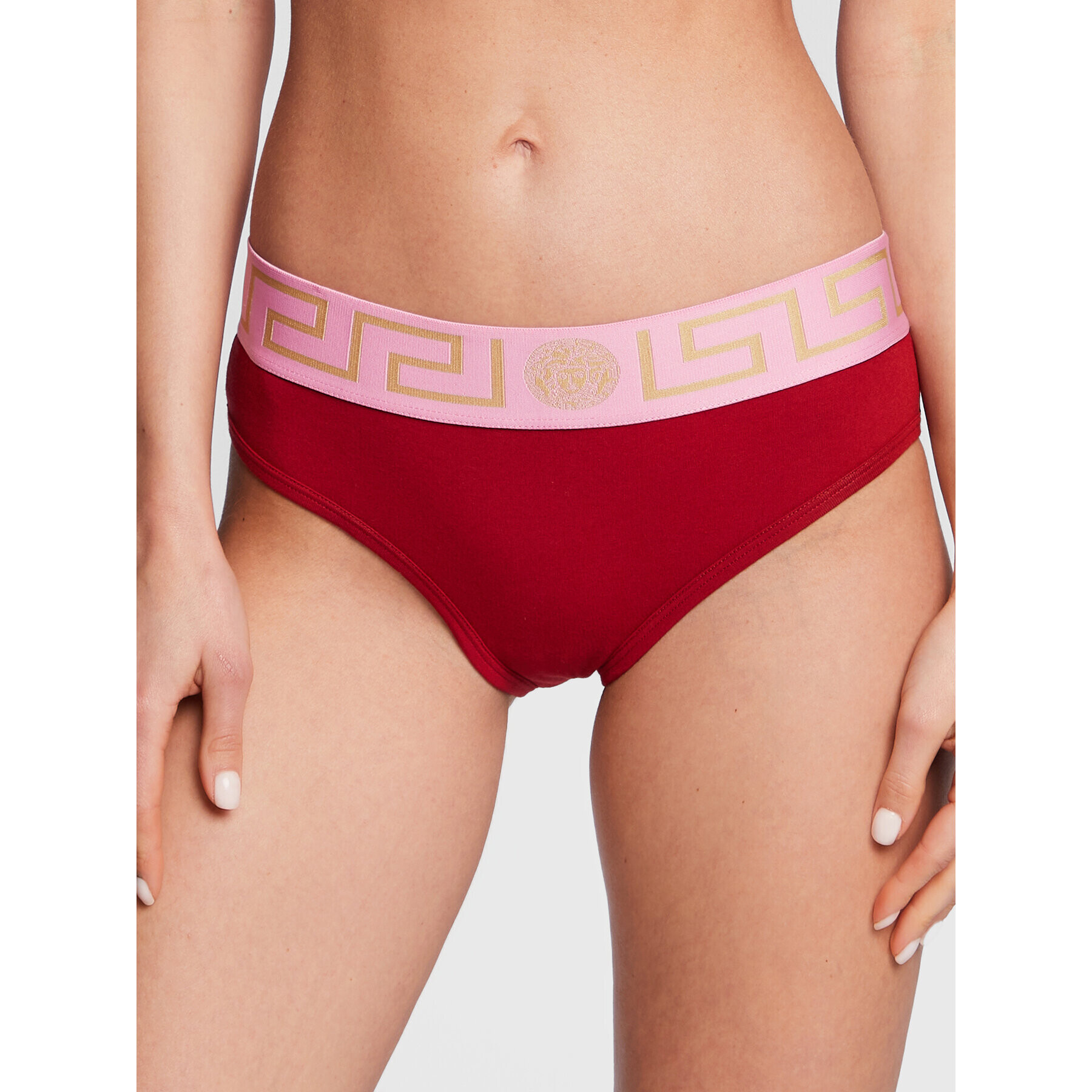 Versace Класически дамски бикини Greca 1001381 Червен - Pepit.bg