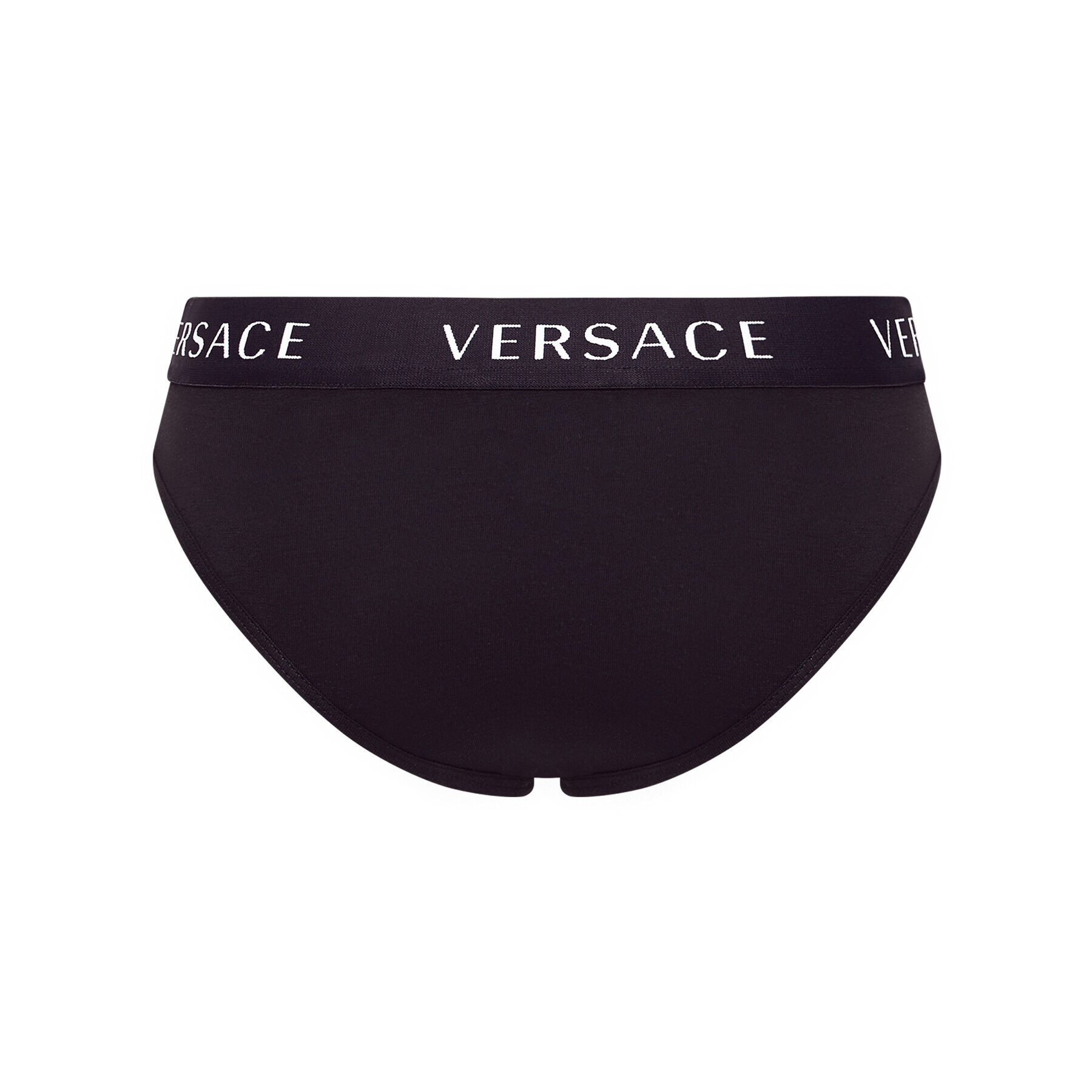 Versace Класически дамски бикини Logo AUD04071 Черен - Pepit.bg