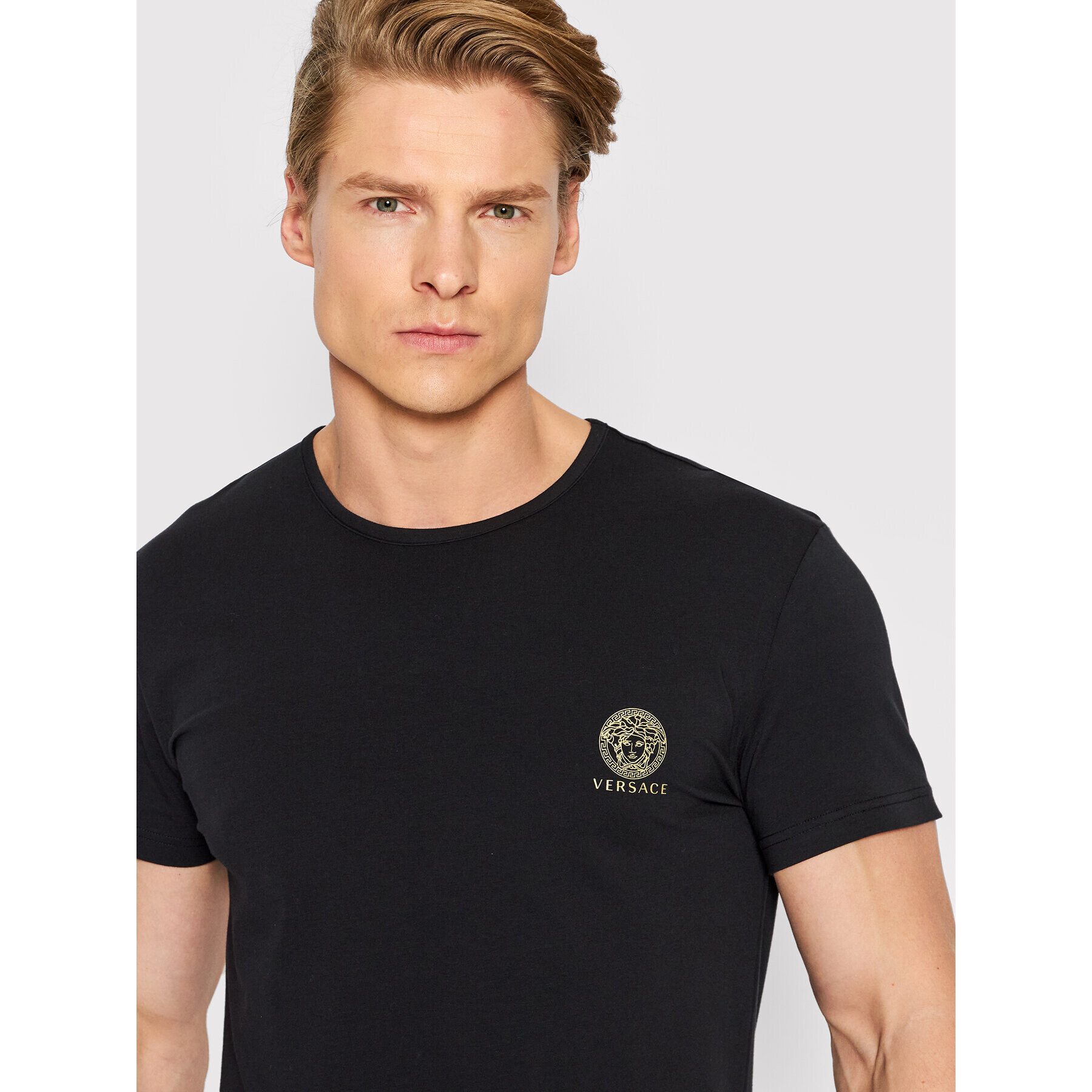 Versace Комплект 2 тишъртки Bi-Pack AU10193 Цветен Regular Fit - Pepit.bg