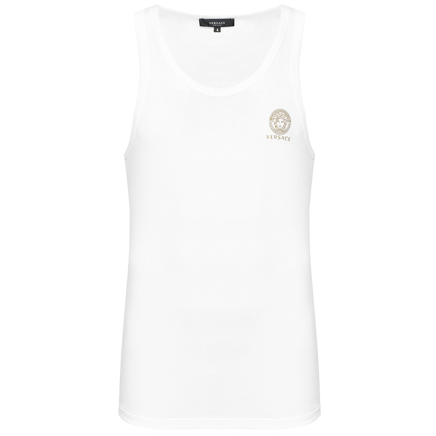 Versace Мъжки топ Medusa AUU01012 Бял Regular Fit - Pepit.bg