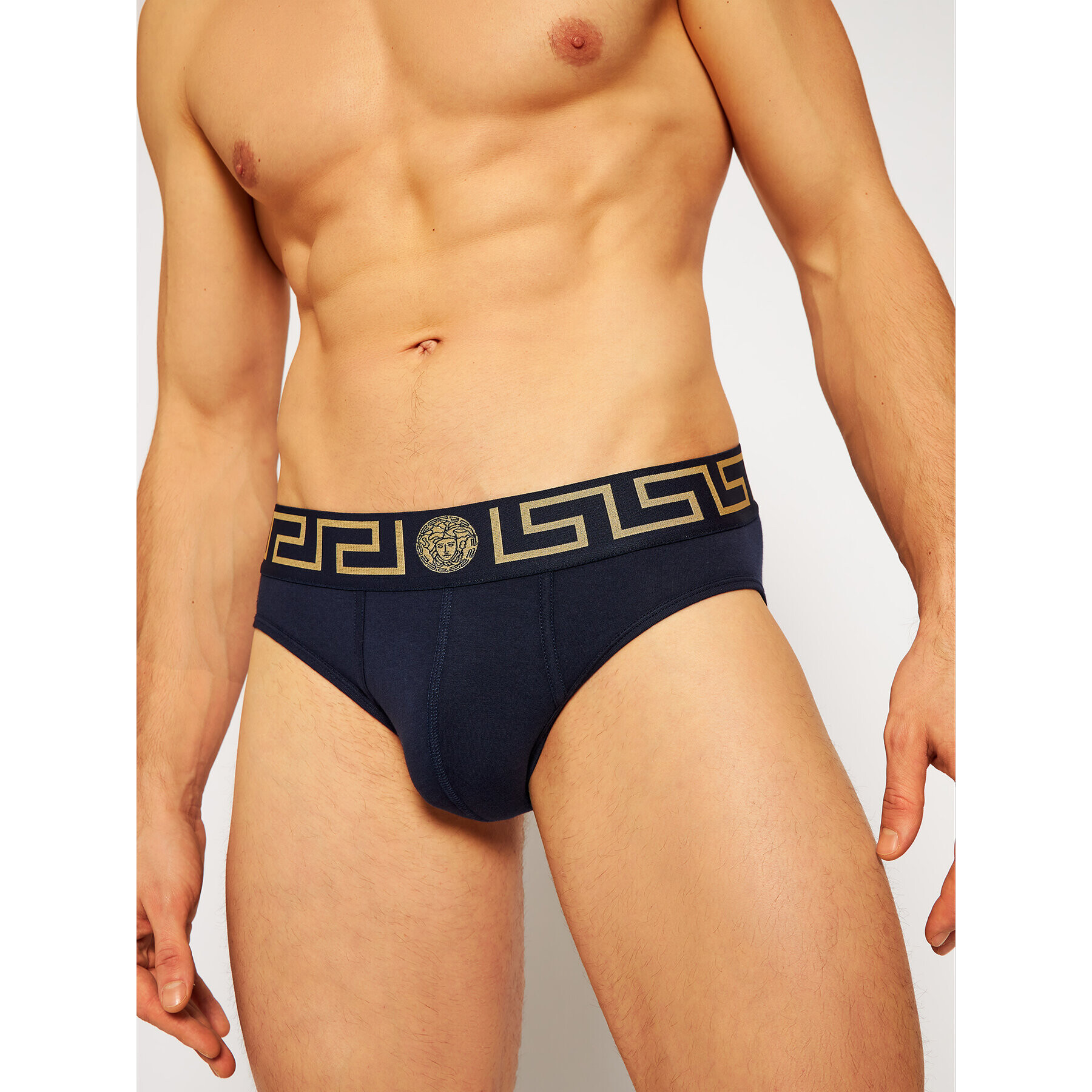 Versace Слипове Greca AU10027 Тъмносин - Pepit.bg