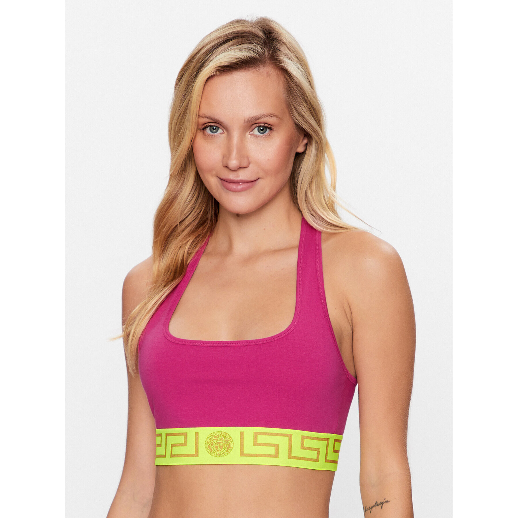 Versace Сутиен-топ AUD01039 Розов - Pepit.bg