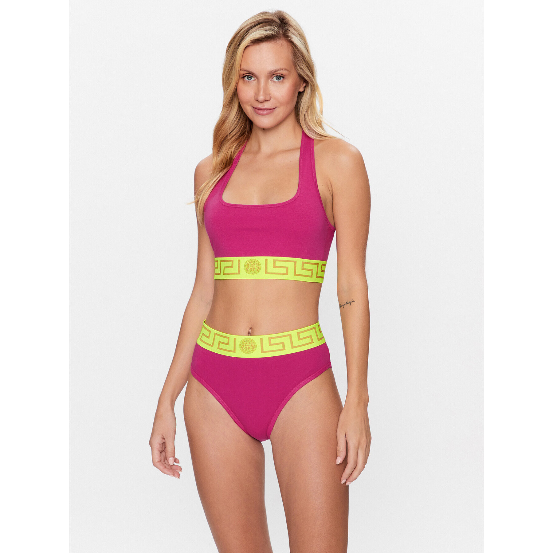 Versace Сутиен-топ AUD01039 Розов - Pepit.bg
