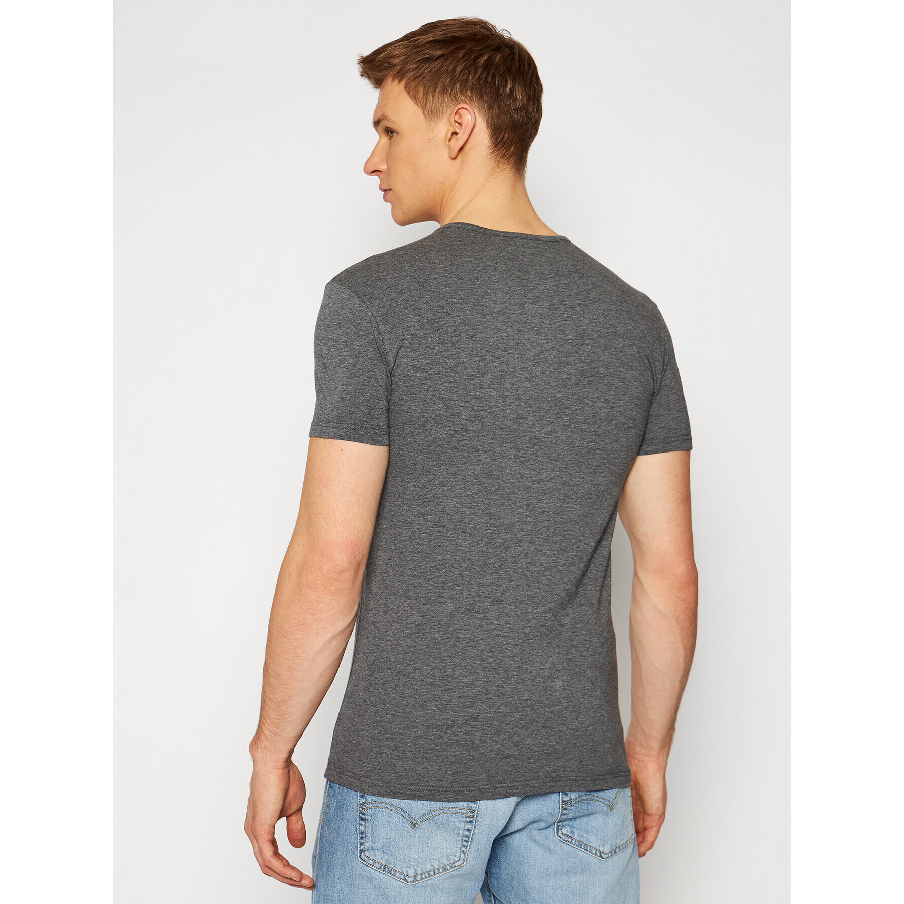 Versace Тишърт Medusa AUU01005 Сив Regular Fit - Pepit.bg