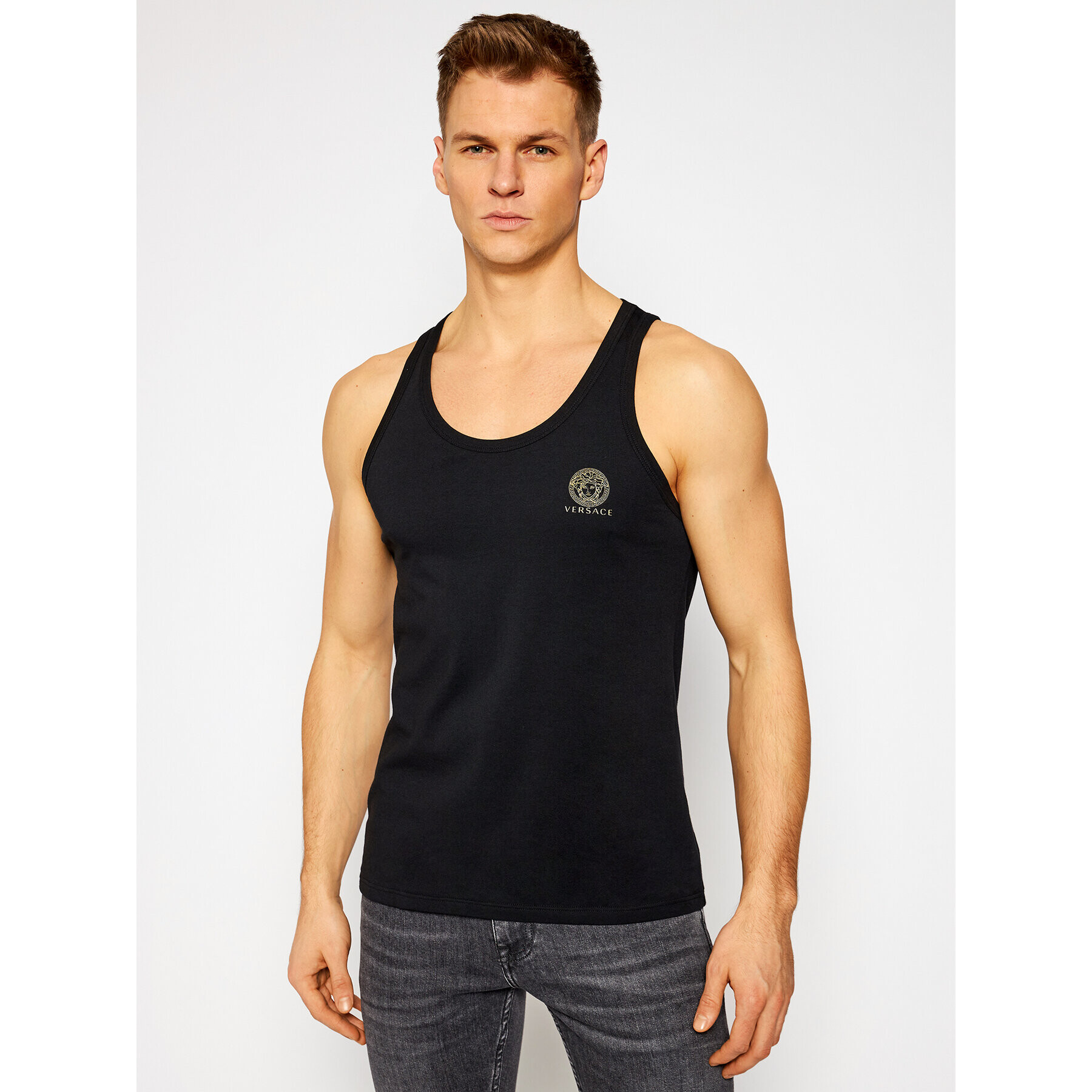 Versace Топ Medusa AUU01012 Черен Regular Fit - Pepit.bg