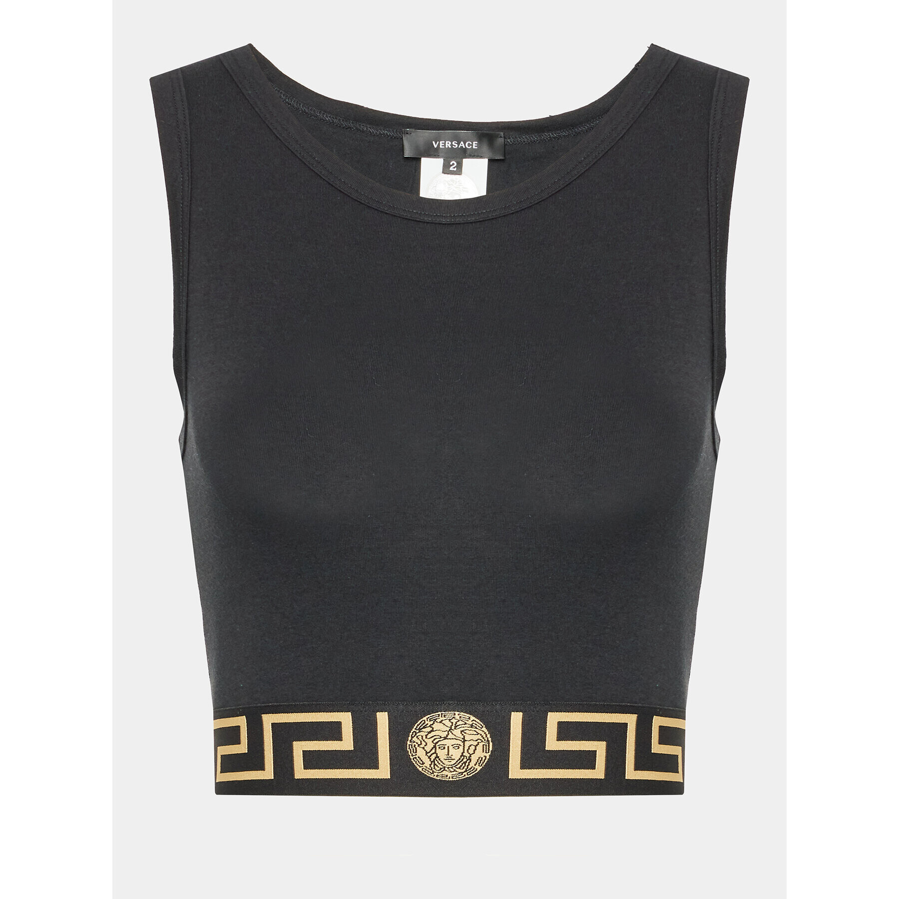 Versace топ Topeka 1008598 Черен Slim Fit - Pepit.bg