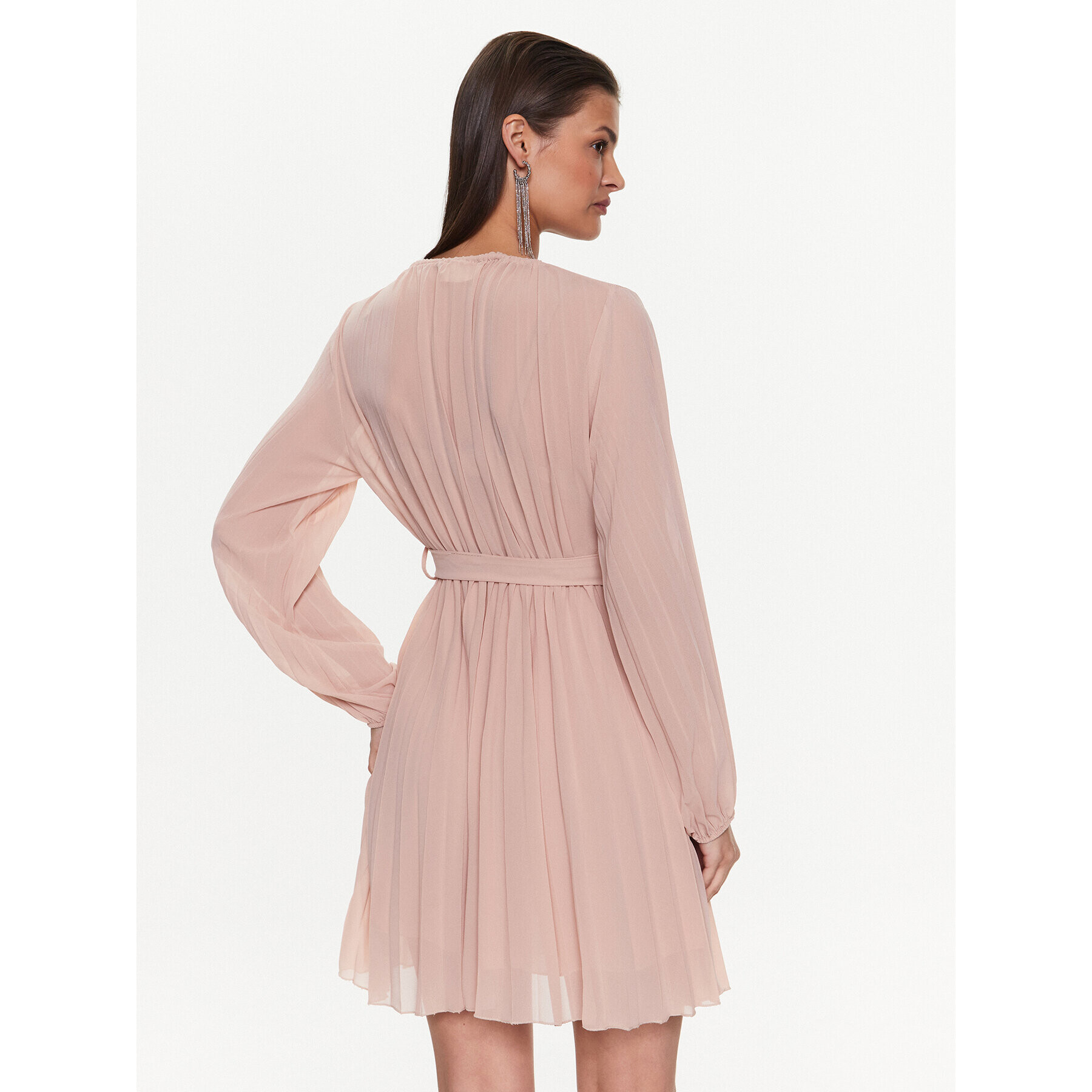 ViCOLO Коктейлна рокля TE0130 Бежов Regular Fit - Pepit.bg
