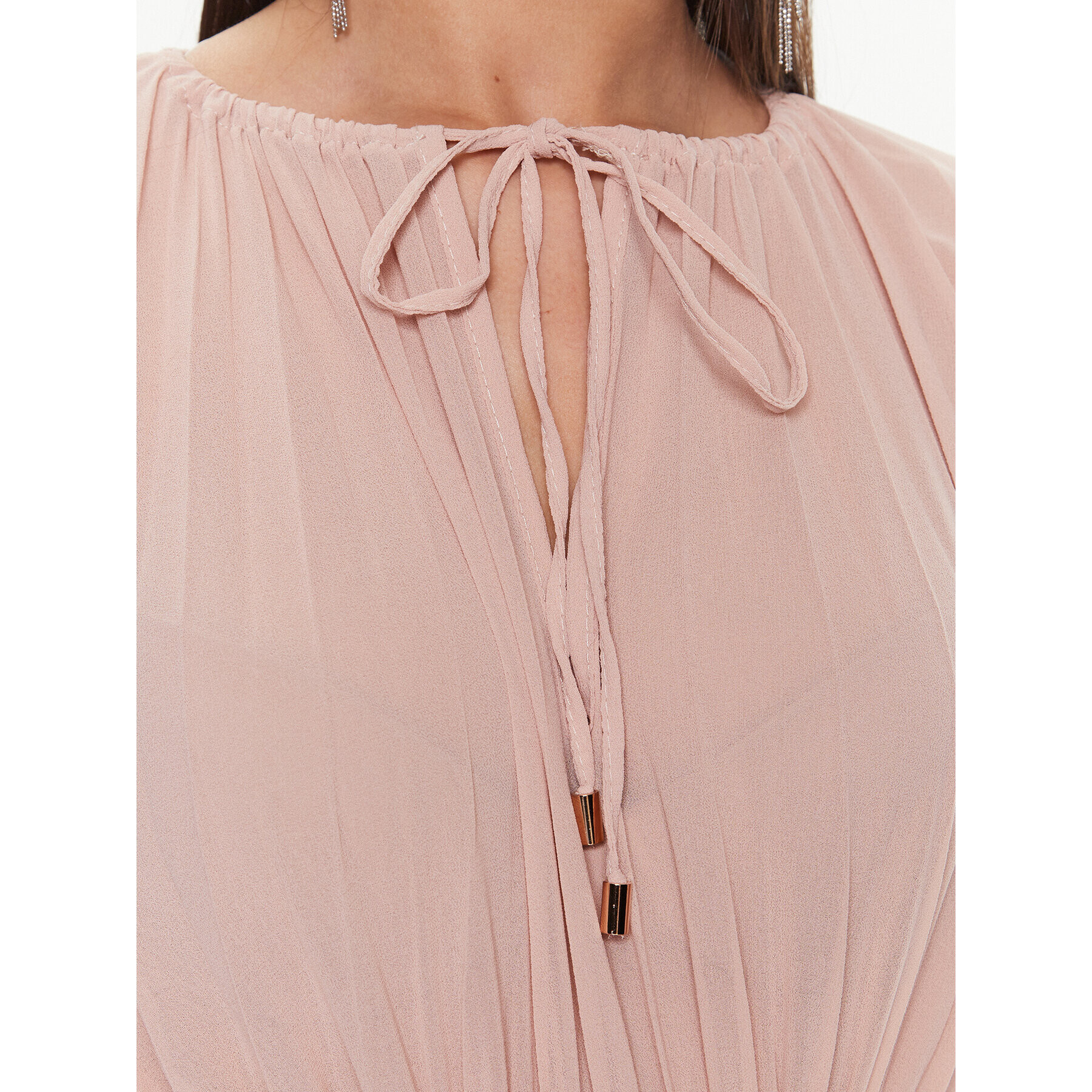 ViCOLO Коктейлна рокля TE0130 Бежов Regular Fit - Pepit.bg