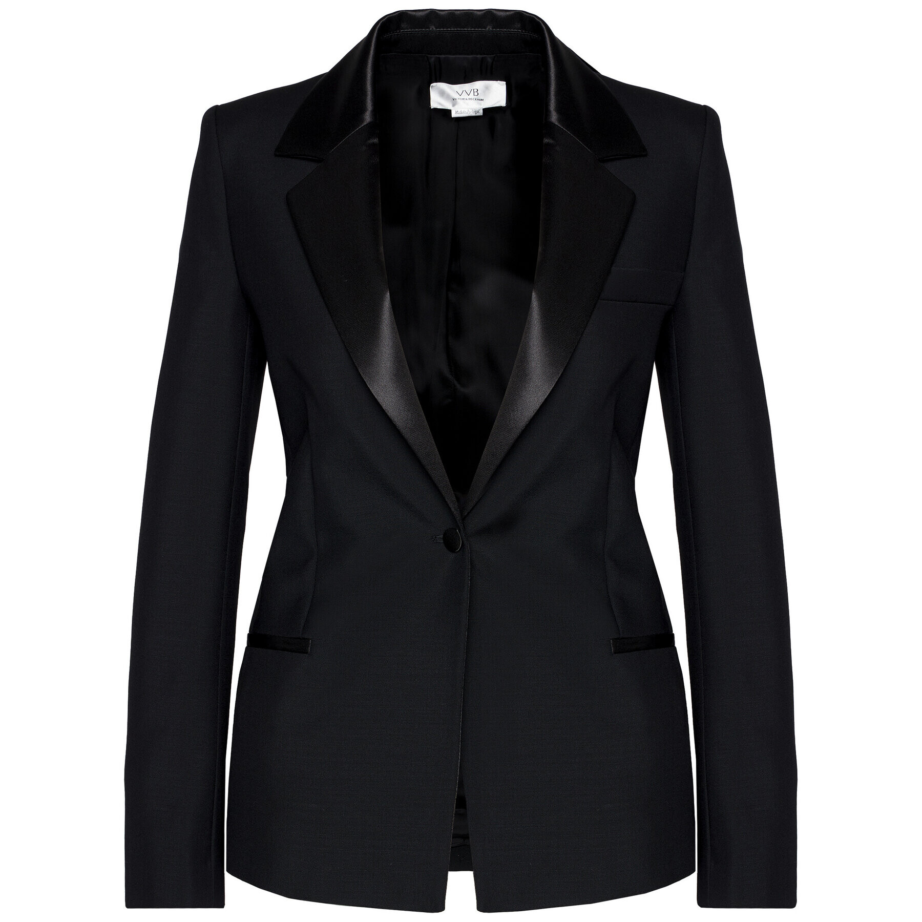 Victoria Victoria Beckham Блейзър Tailoring 2121WJK002186A Черен Slim Fit - Pepit.bg