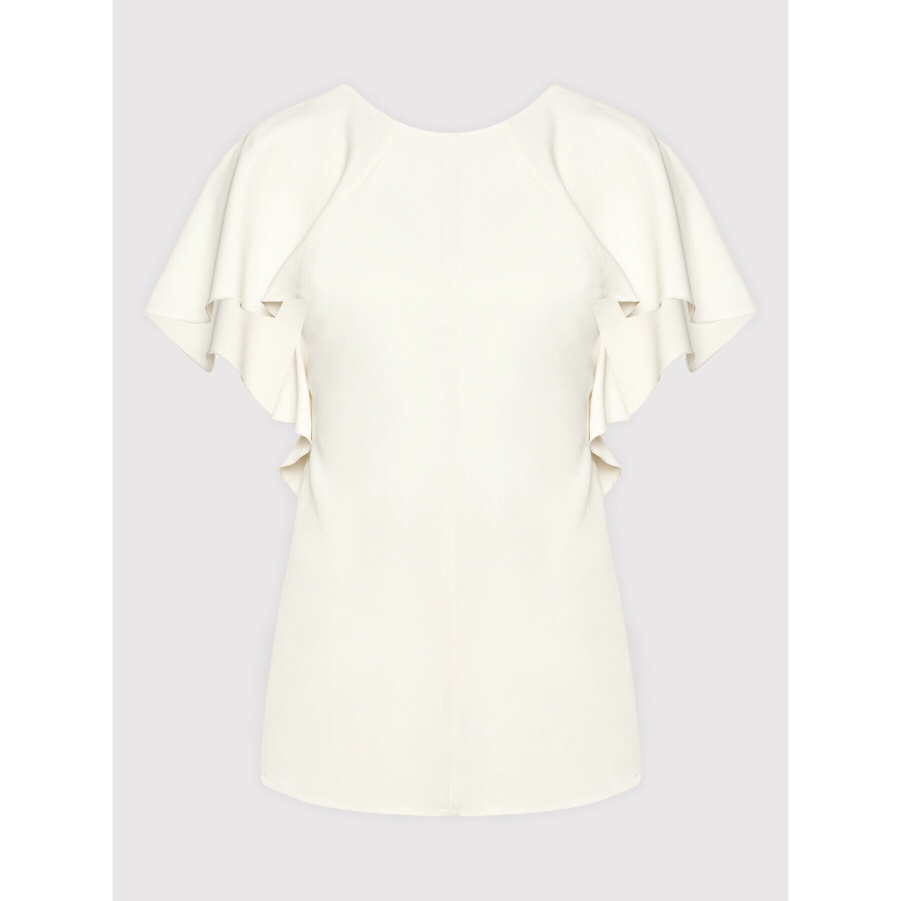 Victoria Victoria Beckham Блуза Drape 1122WTP003178B Жълт Regular Fit - Pepit.bg