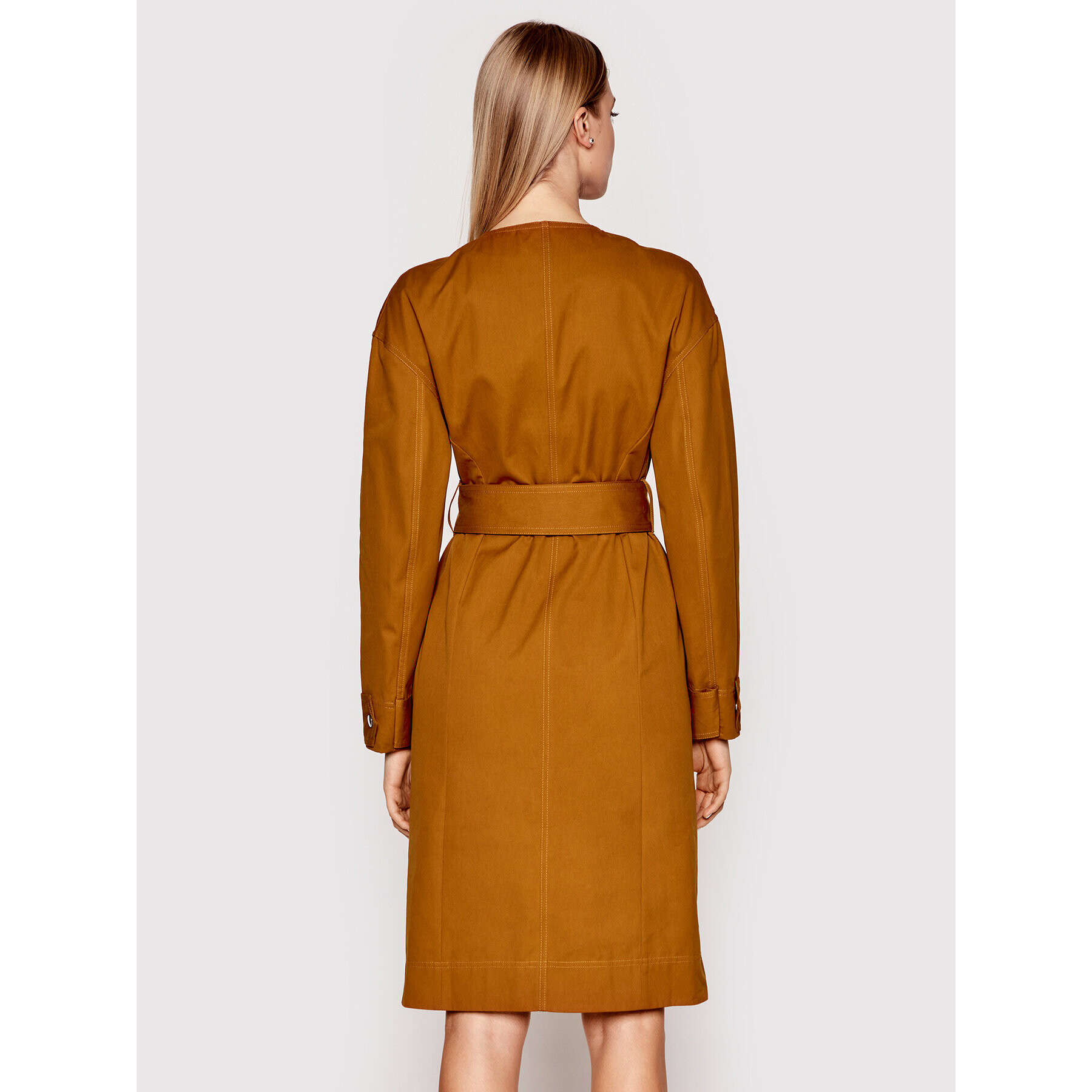 Victoria Victoria Beckham Ежедневна рокля 1122WDR003327C Кафяв Regular Fit - Pepit.bg