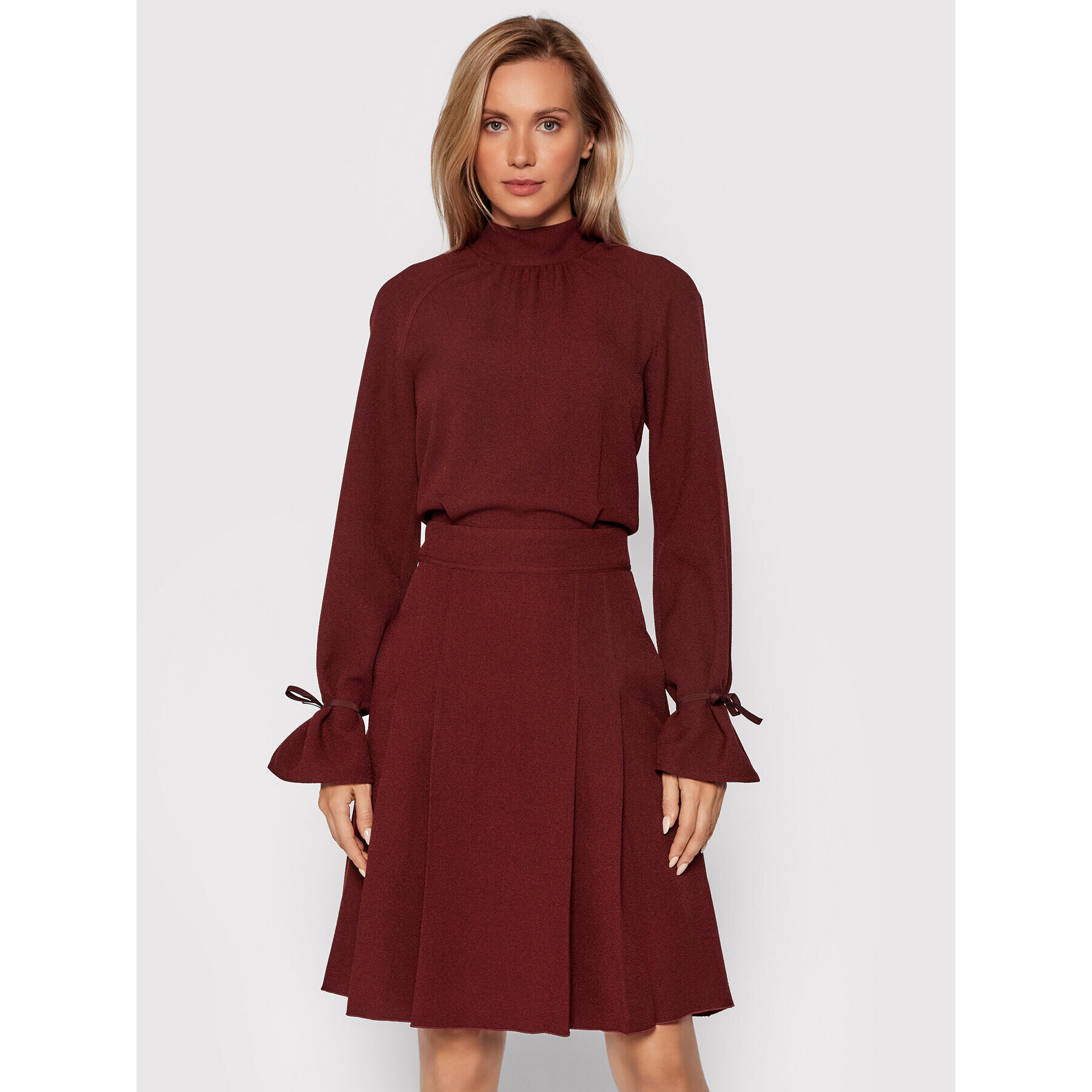 Victoria Victoria Beckham Ежедневна рокля 2321WDR002967A Бордо Regular Fit - Pepit.bg