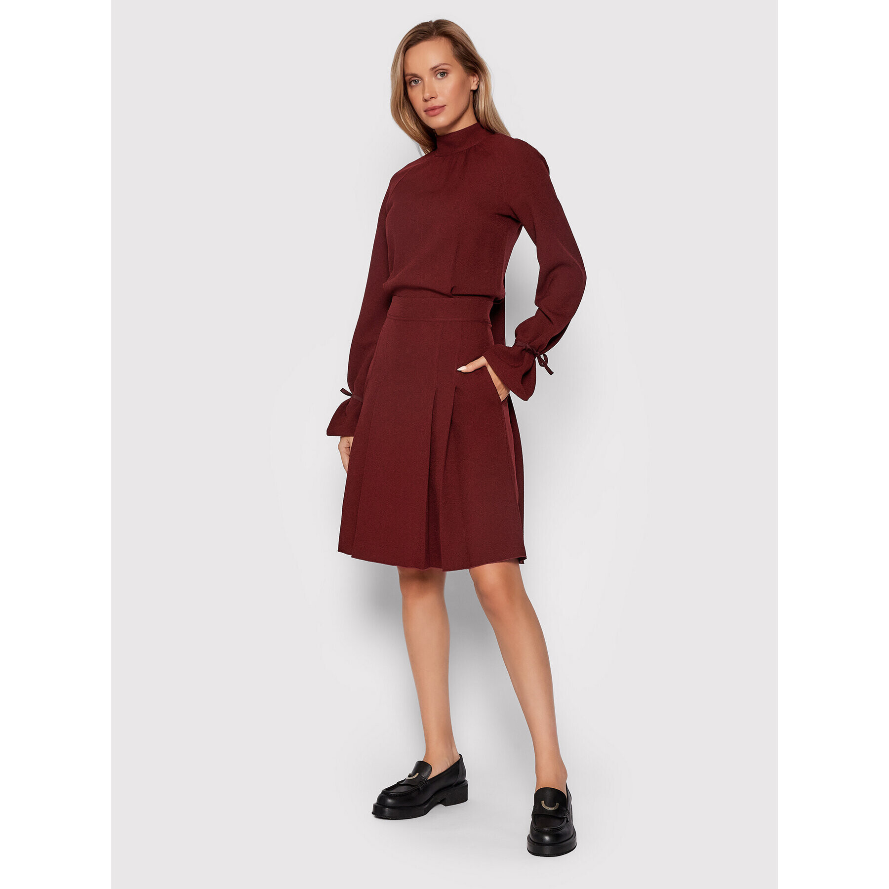 Victoria Victoria Beckham Ежедневна рокля 2321WDR002967A Бордо Regular Fit - Pepit.bg