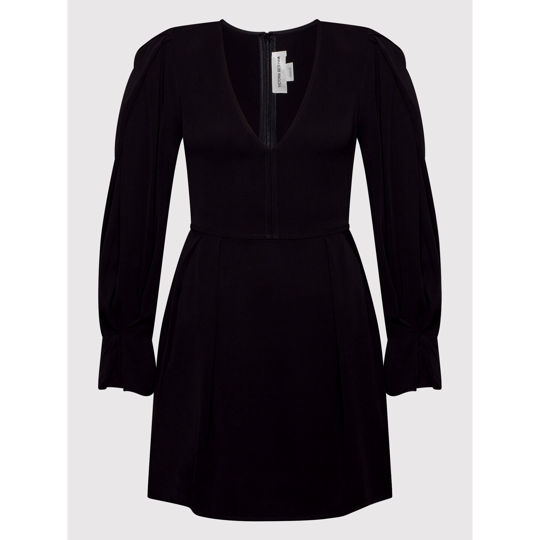 Victoria Victoria Beckham Коктейлна рокля 1122WDR003389B Черен Regular Fit - Pepit.bg