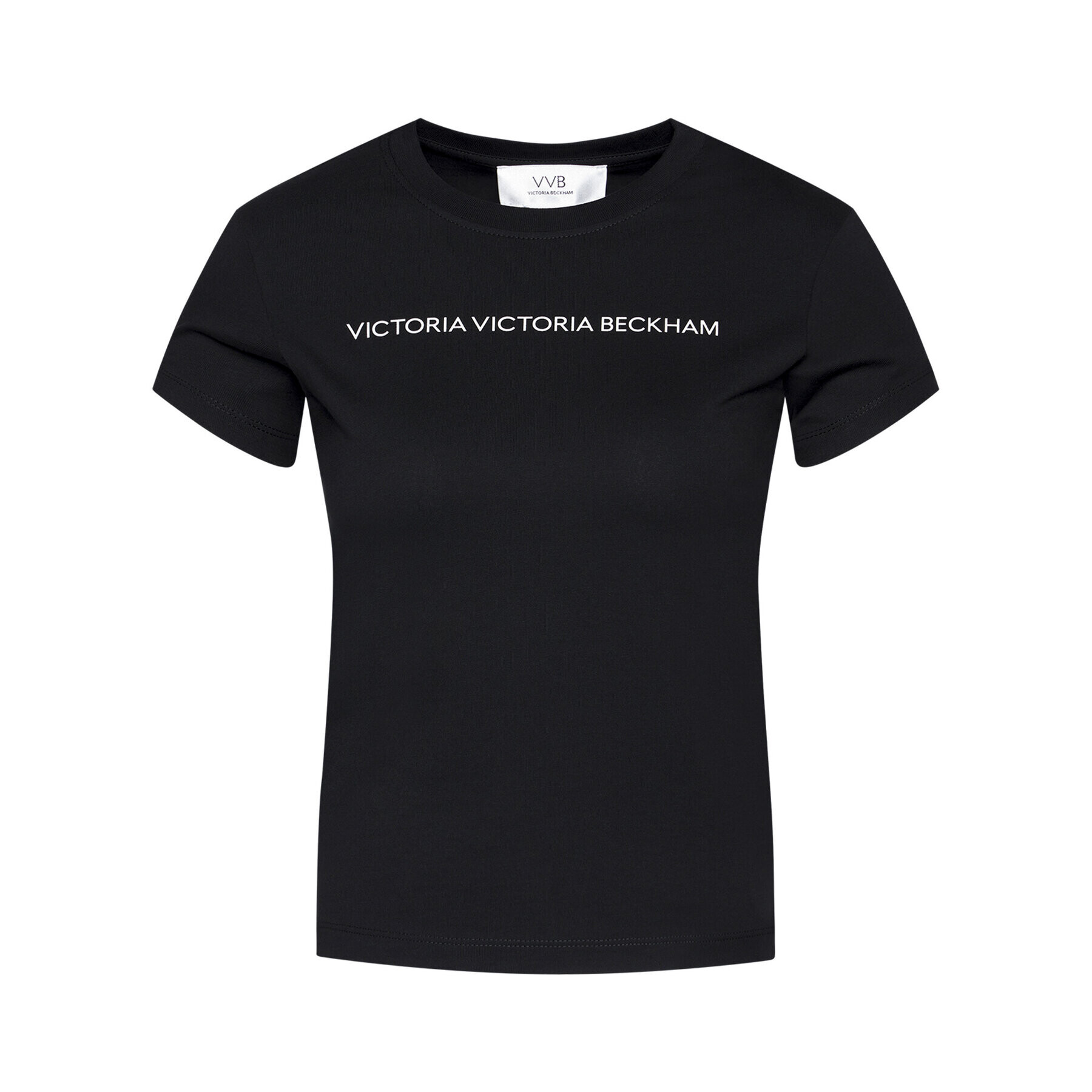 Victoria Victoria Beckham Тишърт Single 2121JTS002433A Черен Regular Fit - Pepit.bg