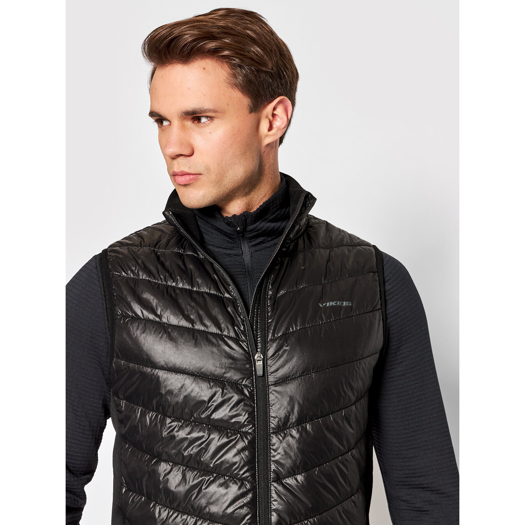 Viking Елек Bart Pro 600/23/2332 Черен Regular Fit - Pepit.bg