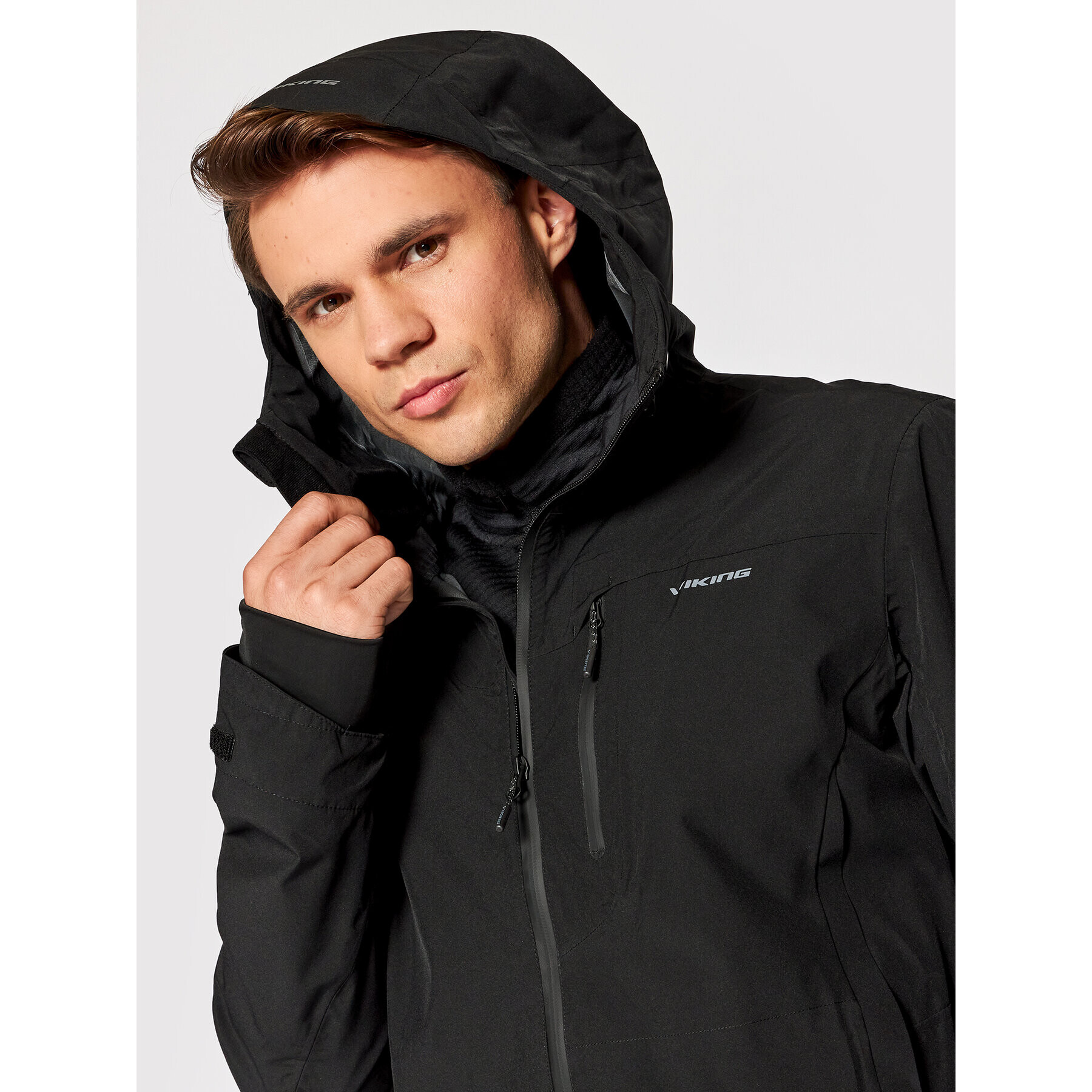 Viking Преходно яке Treck Pro 700/23/905 Черен Regular Fit - Pepit.bg