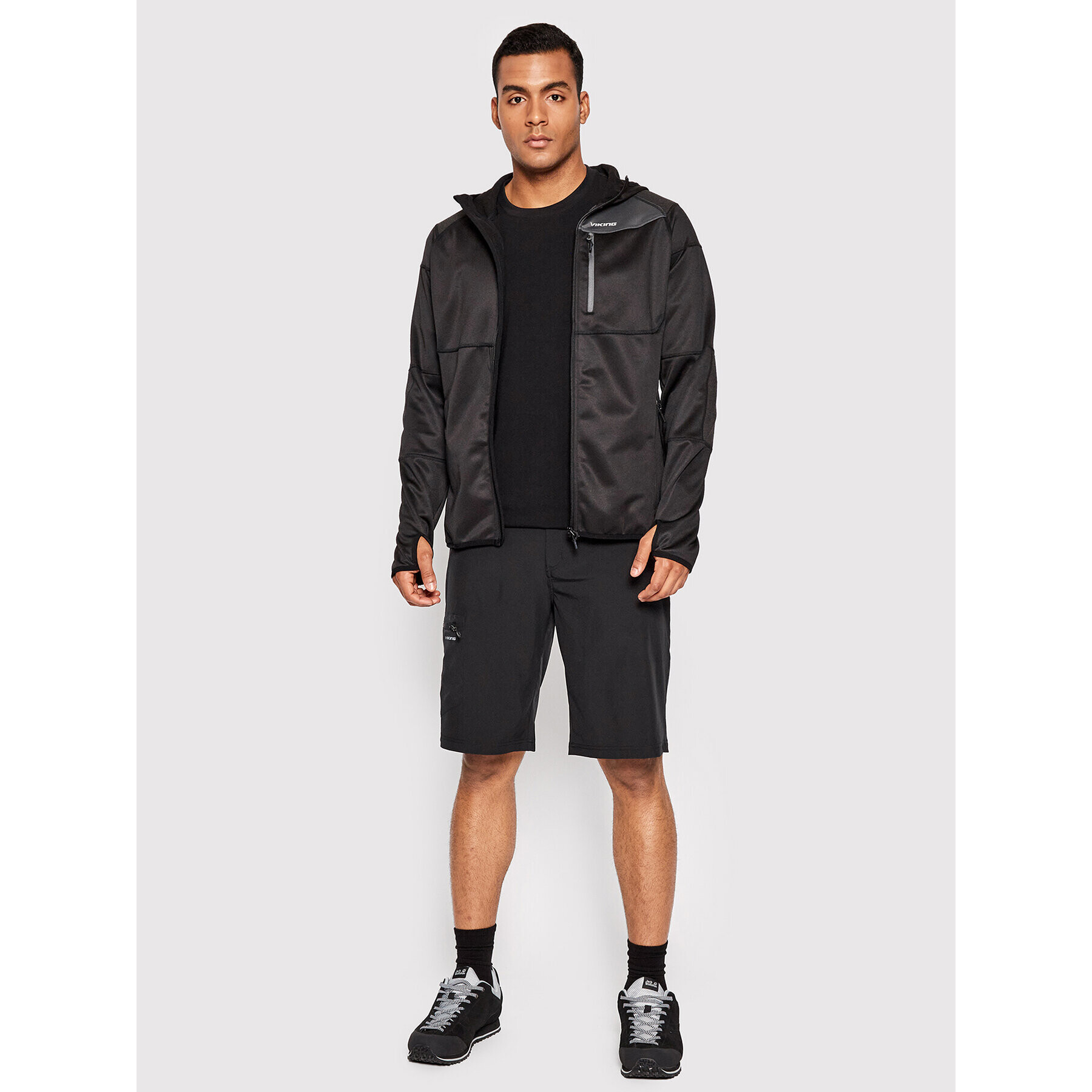 Viking Шорти от плат Sumatra 800/24/2630 Черен Regular Fit - Pepit.bg