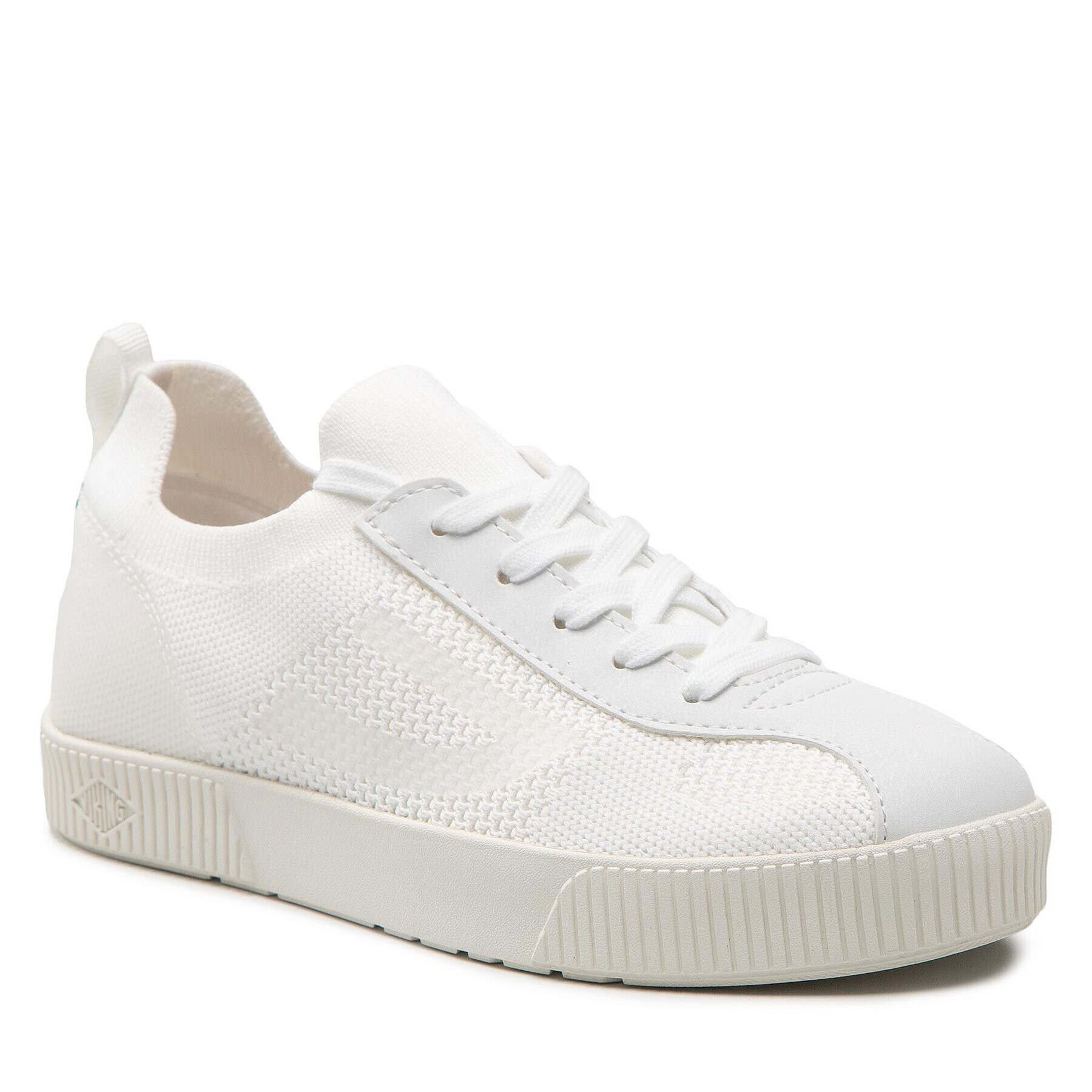 Viking Сникърси Retro Knitted Jr 3-51405-1 Бял - Pepit.bg