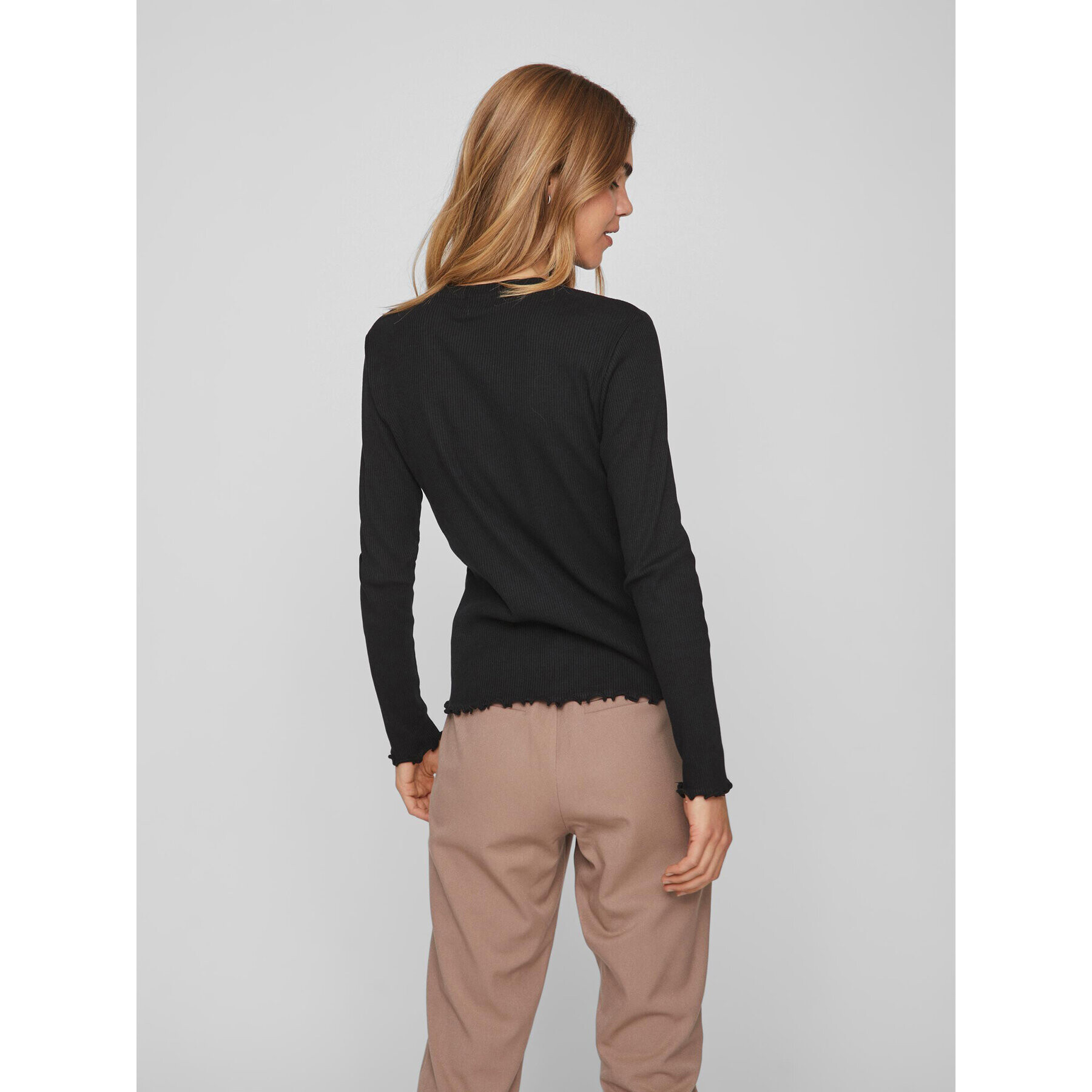 Vila Блуза Thessa 14084649 Черен Regular Fit - Pepit.bg
