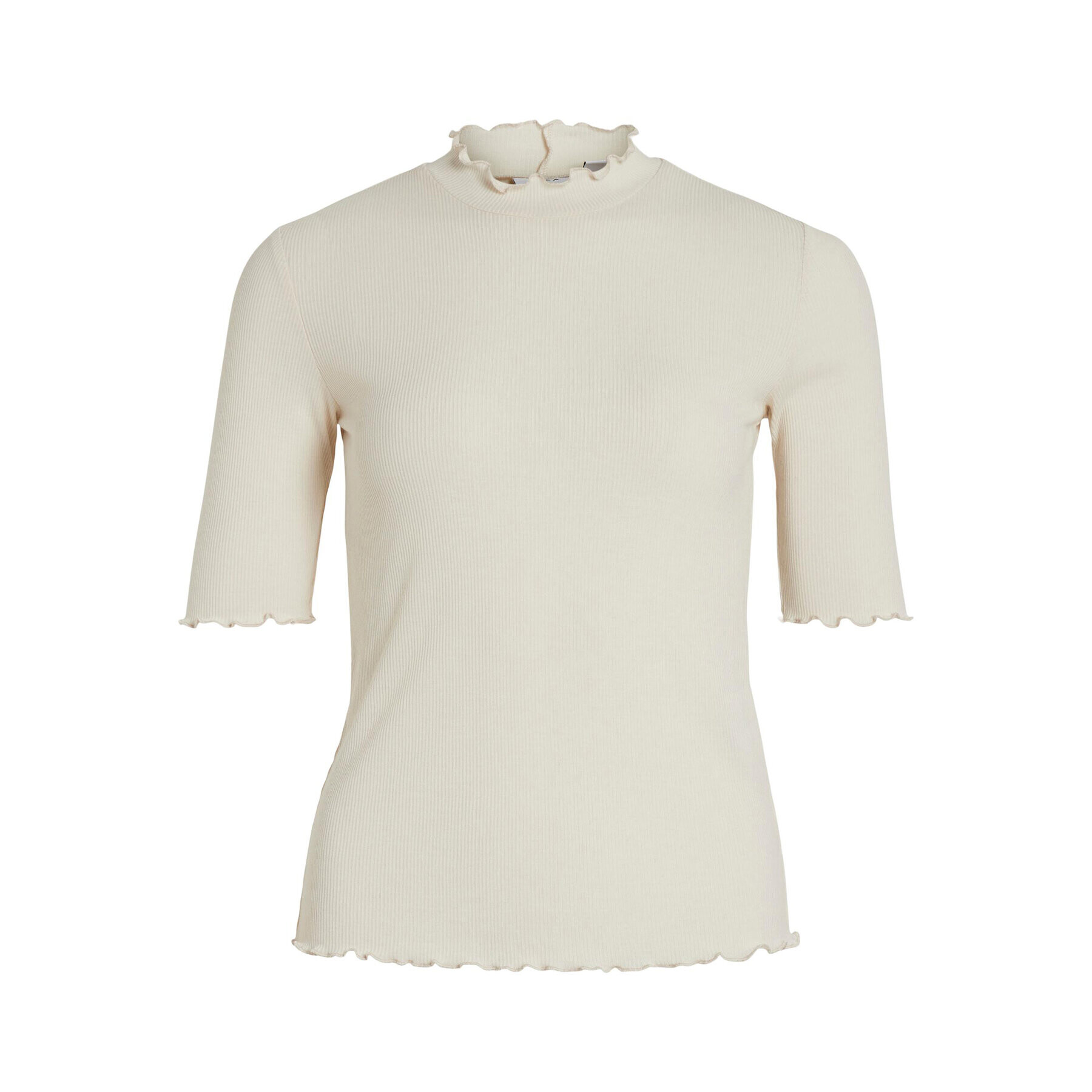 Vila Блуза 14088347 Бежов Slim Fit - Pepit.bg