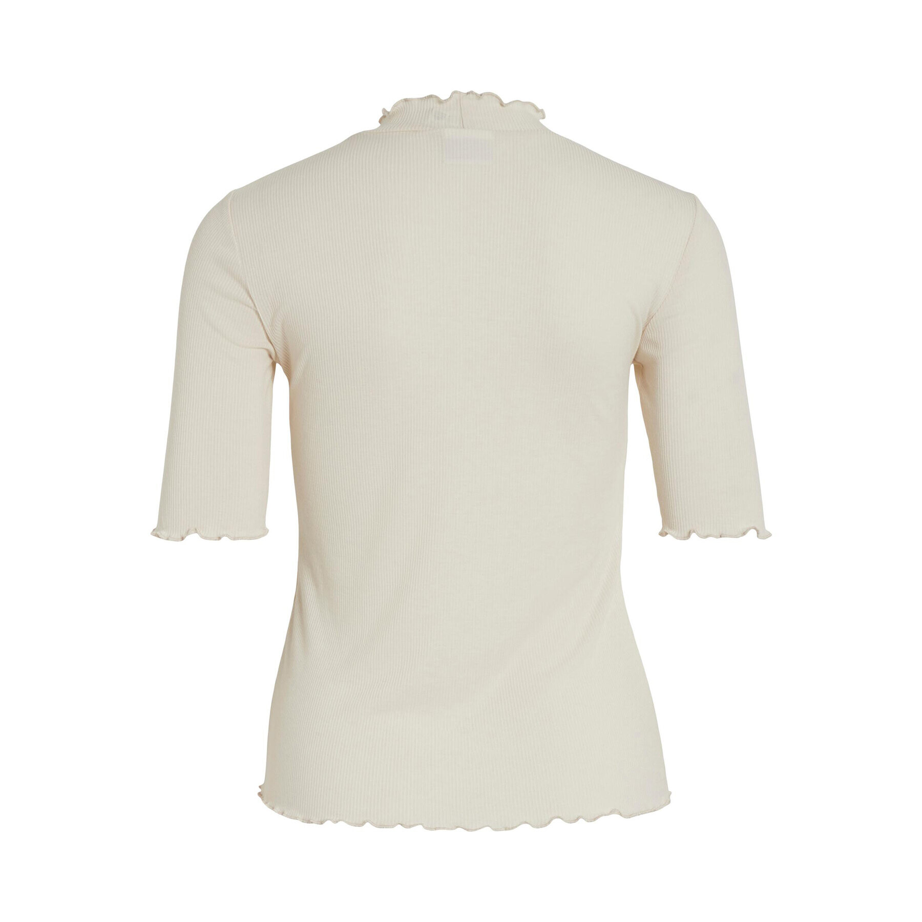 Vila Блуза 14088347 Бежов Slim Fit - Pepit.bg