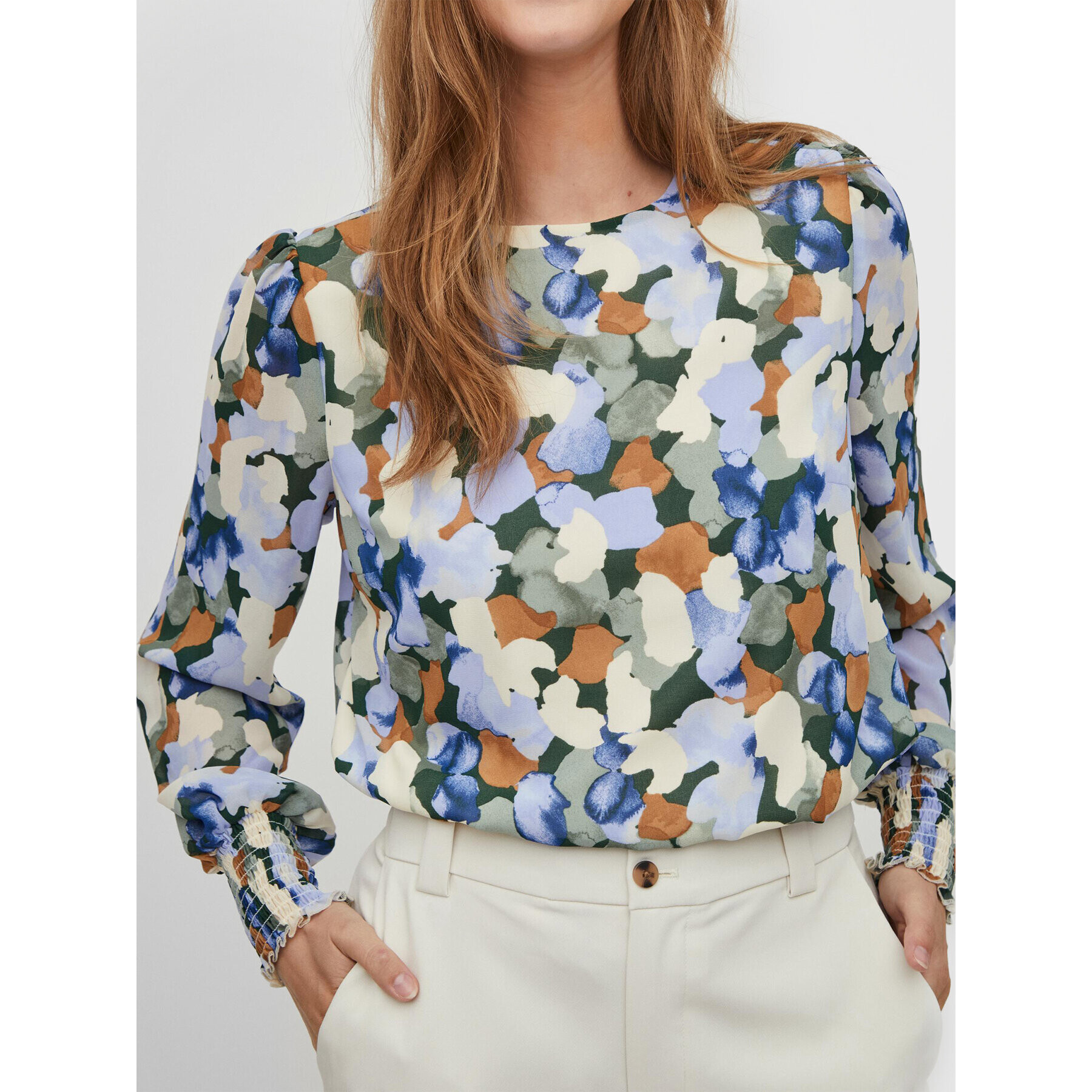 Vila Блуза Adeline 14076633 Цветен Relaxed Fit - Pepit.bg