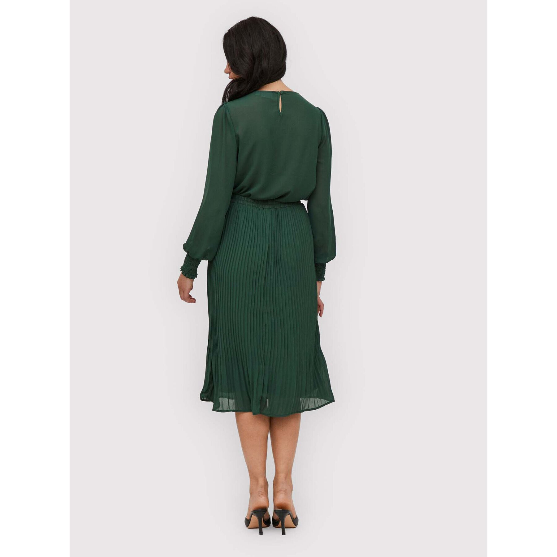 Vila Блуза Adeline 14076633 Зелен Relaxed Fit - Pepit.bg